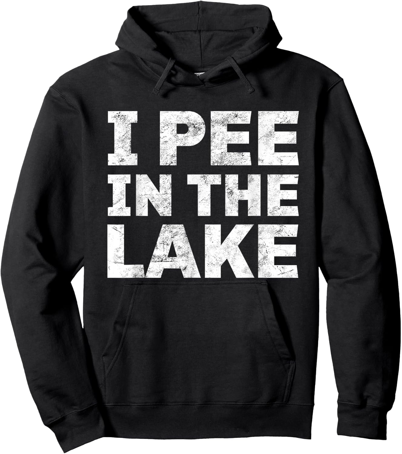 Funny Drinking I Pee In The Lake Shirt Vacation Gift Hoodie - Hoodie | Black