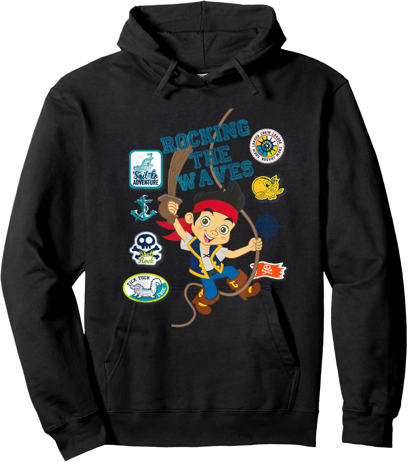 Disney Jake and The Never Land Pirates Rocking The Waves Hoodie - Hoodie | Black