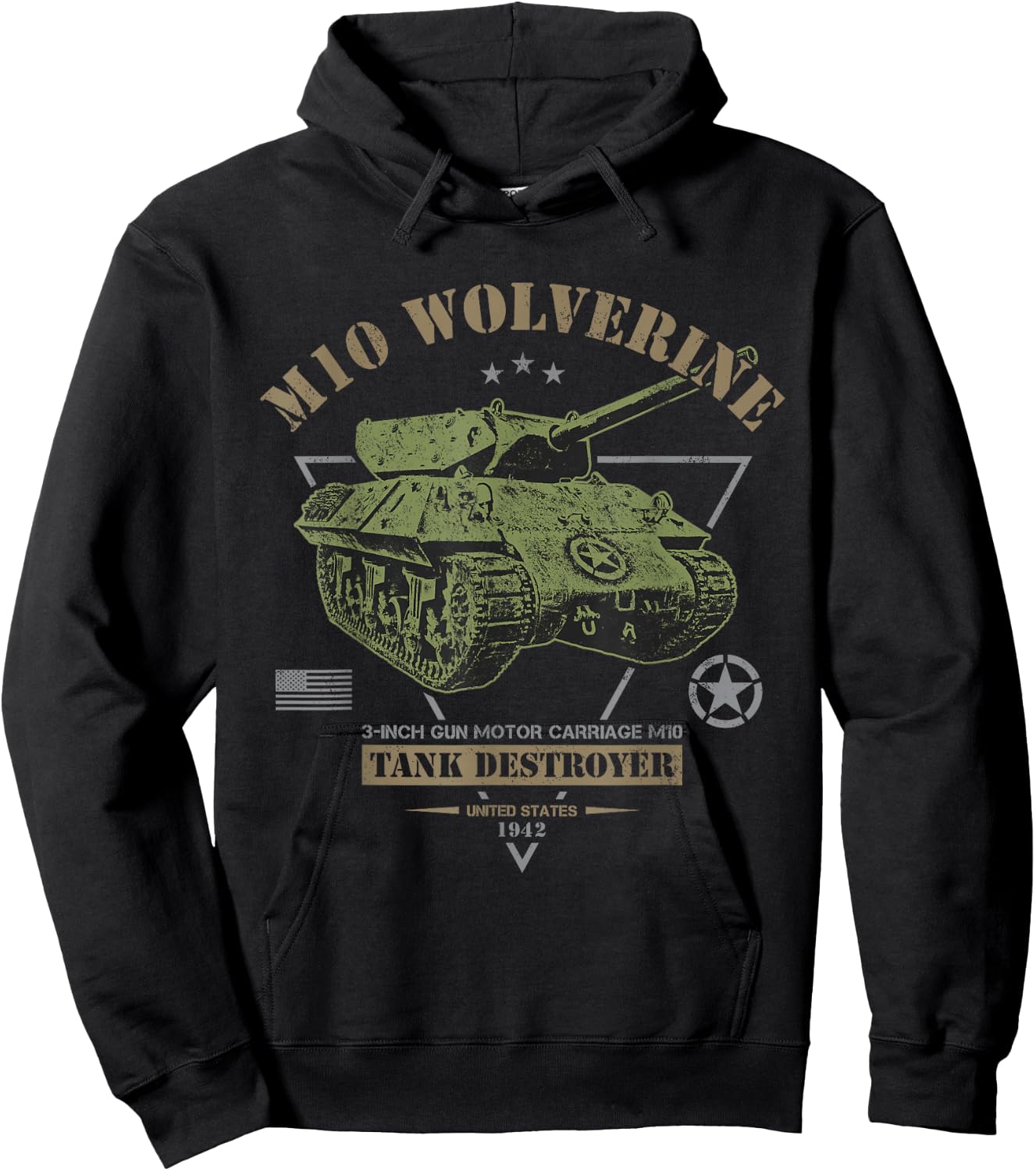 M10 "Wolverine" Tank Destroyer Hoodie - Hoodie | Black