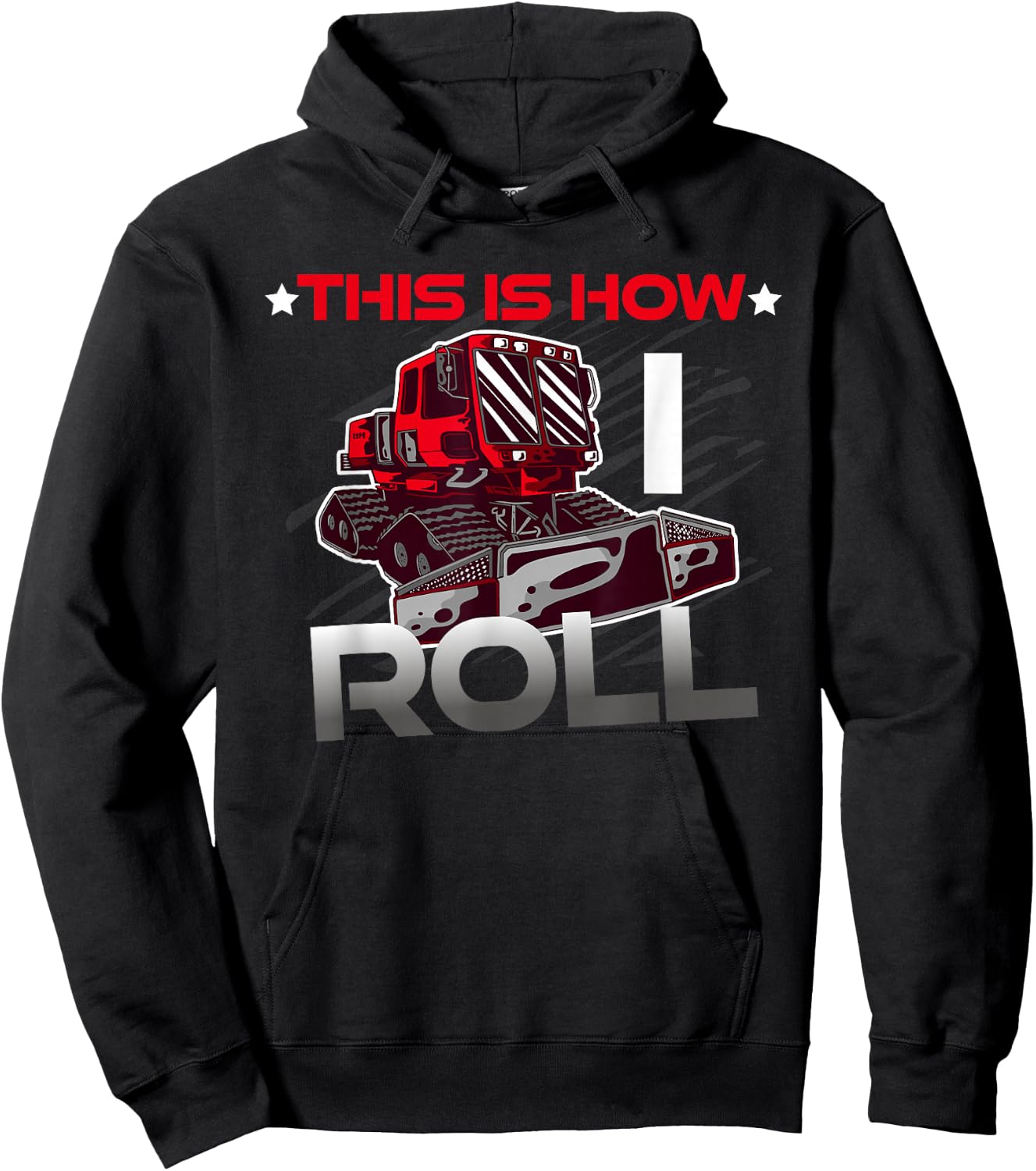 This is how I roll snow groomer pistenbully winter sports Men Women Kids Hoodie - Hoodie | Black