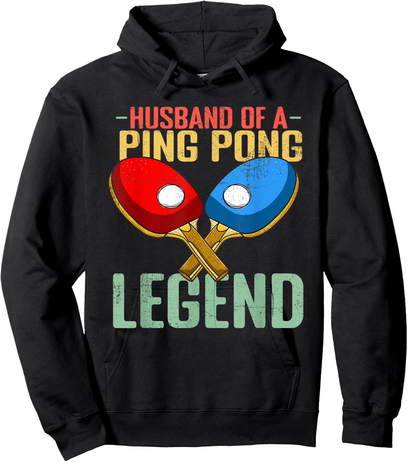 Husband Of A Ping Pong Legend Hoodie - Hoodie | Black