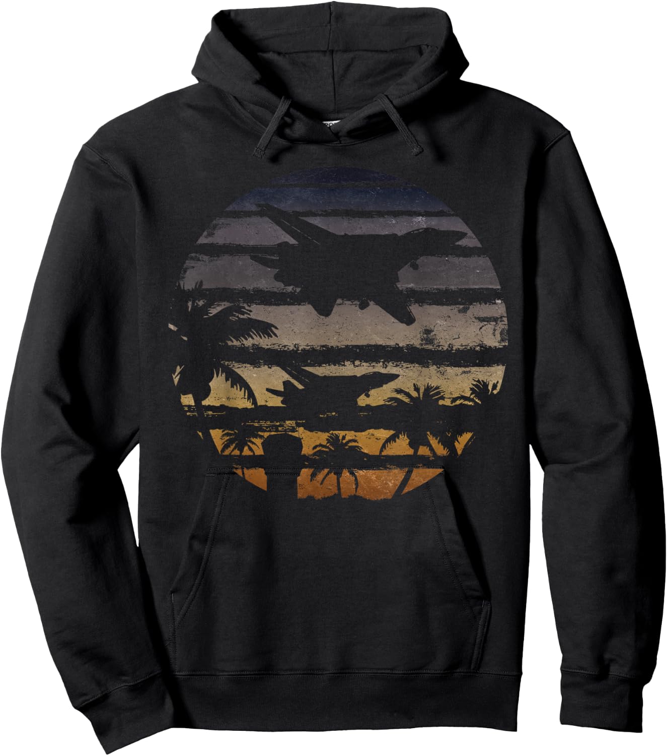 Morning Sortie | F-14 Tomcat Jet Fighter Airplane Hoodie - Hoodie | Black