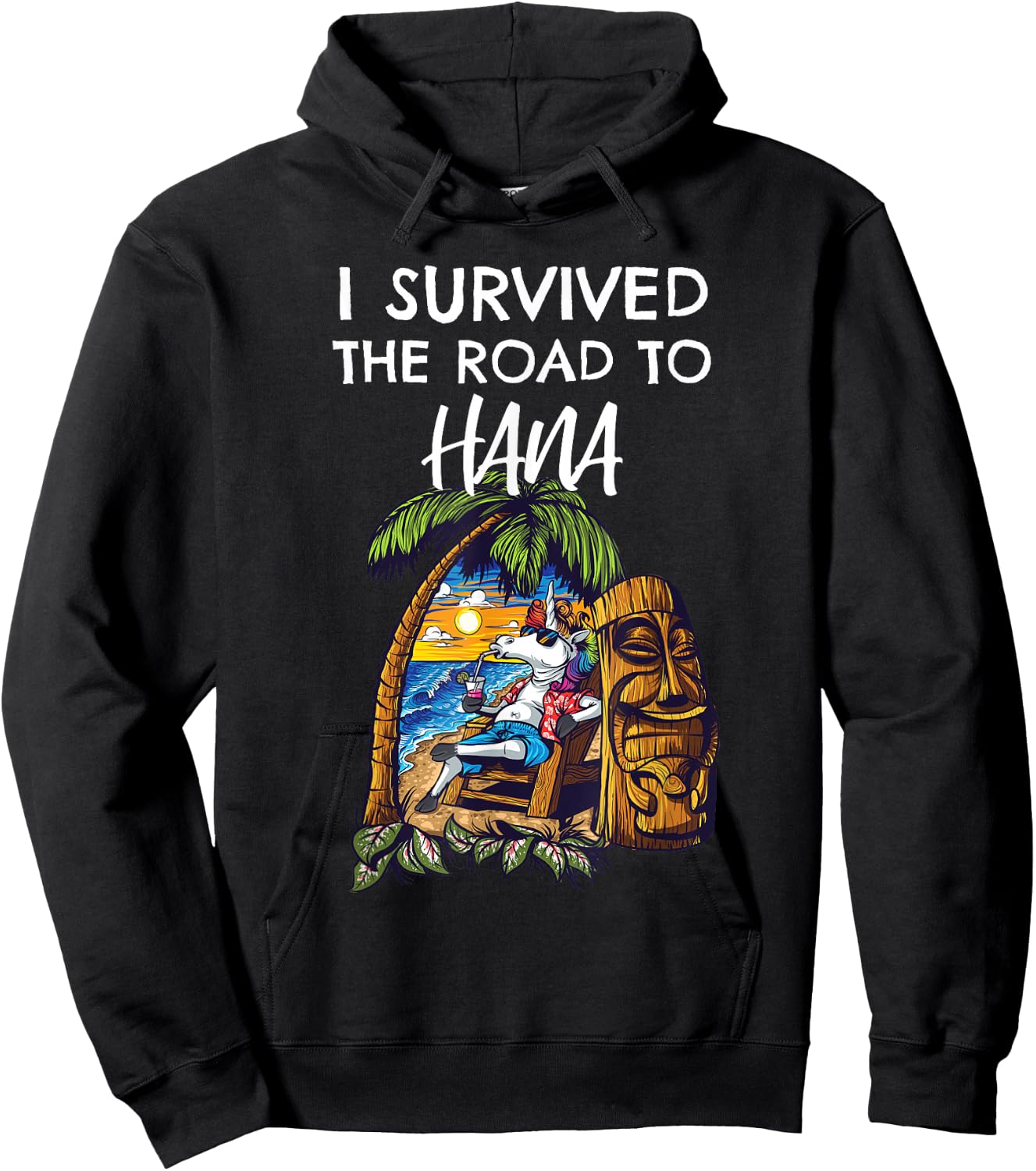 I Survived the Road to Hana Shirt Hoodie - Hoodie | Black
