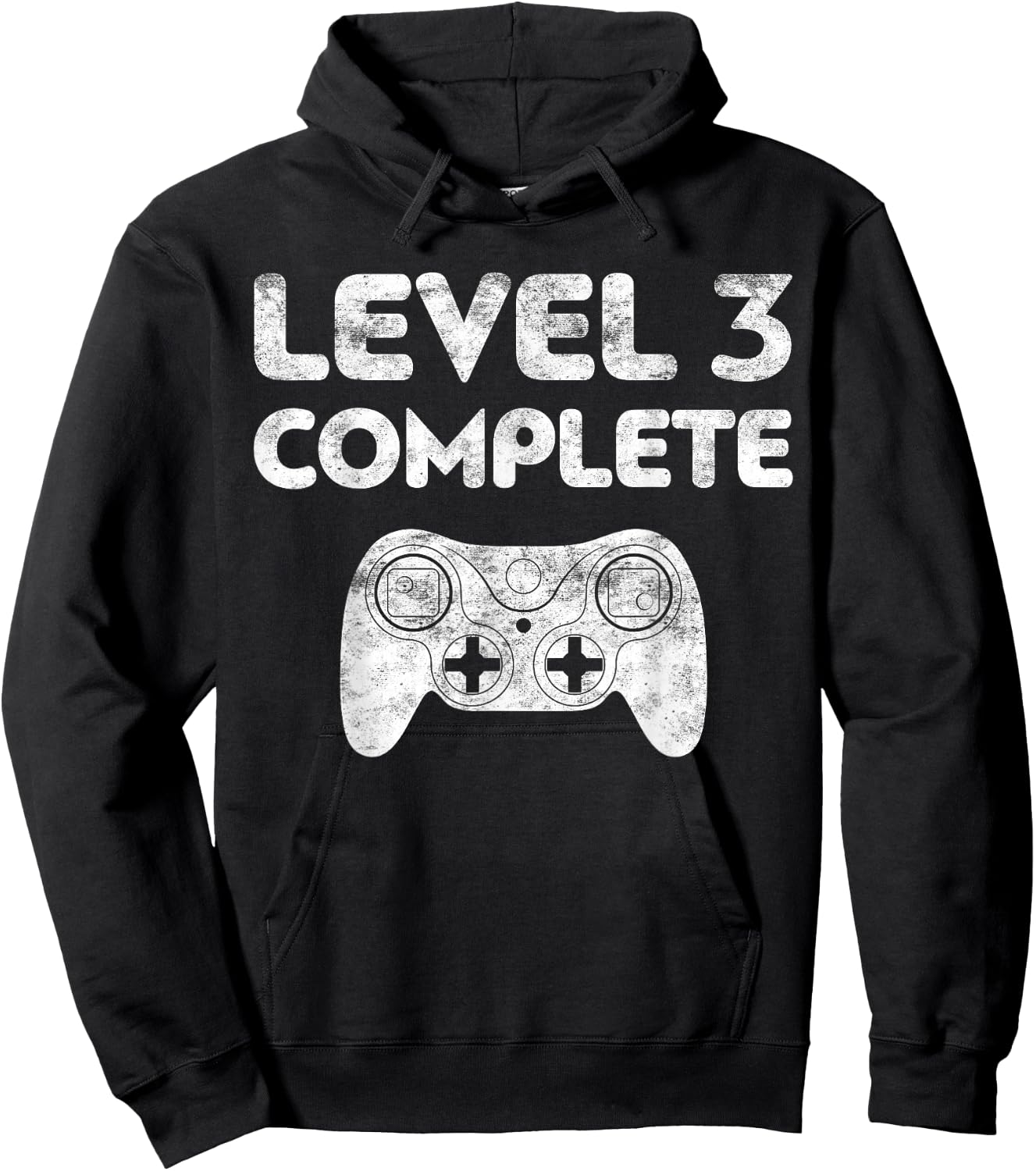 Level 3 Complete 3rd Wedding Anniversary Shirt Hoodie - Hoodie | Black