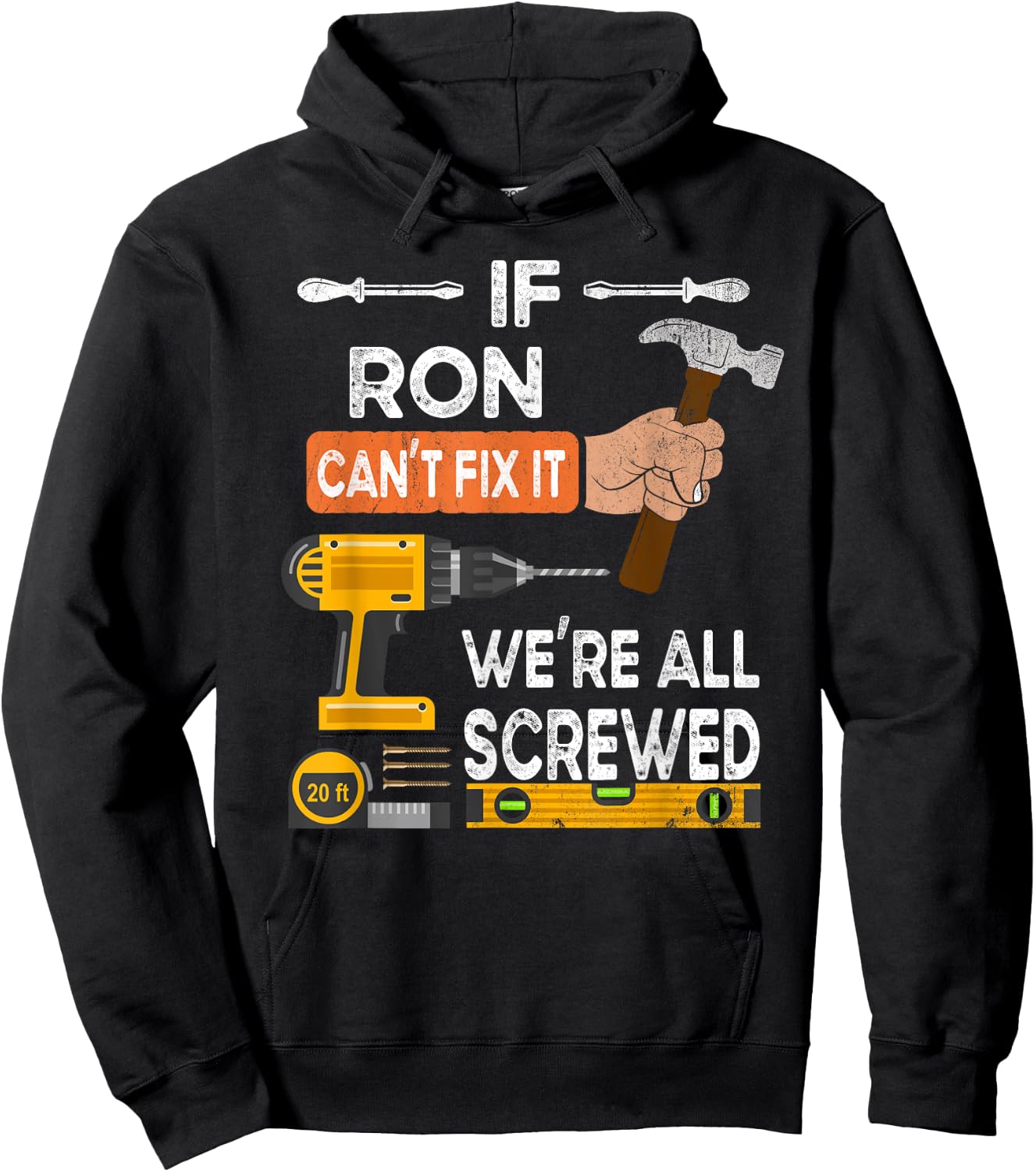 If Ron can't fix it we're all screwed Hoodie - Hoodie | Black
