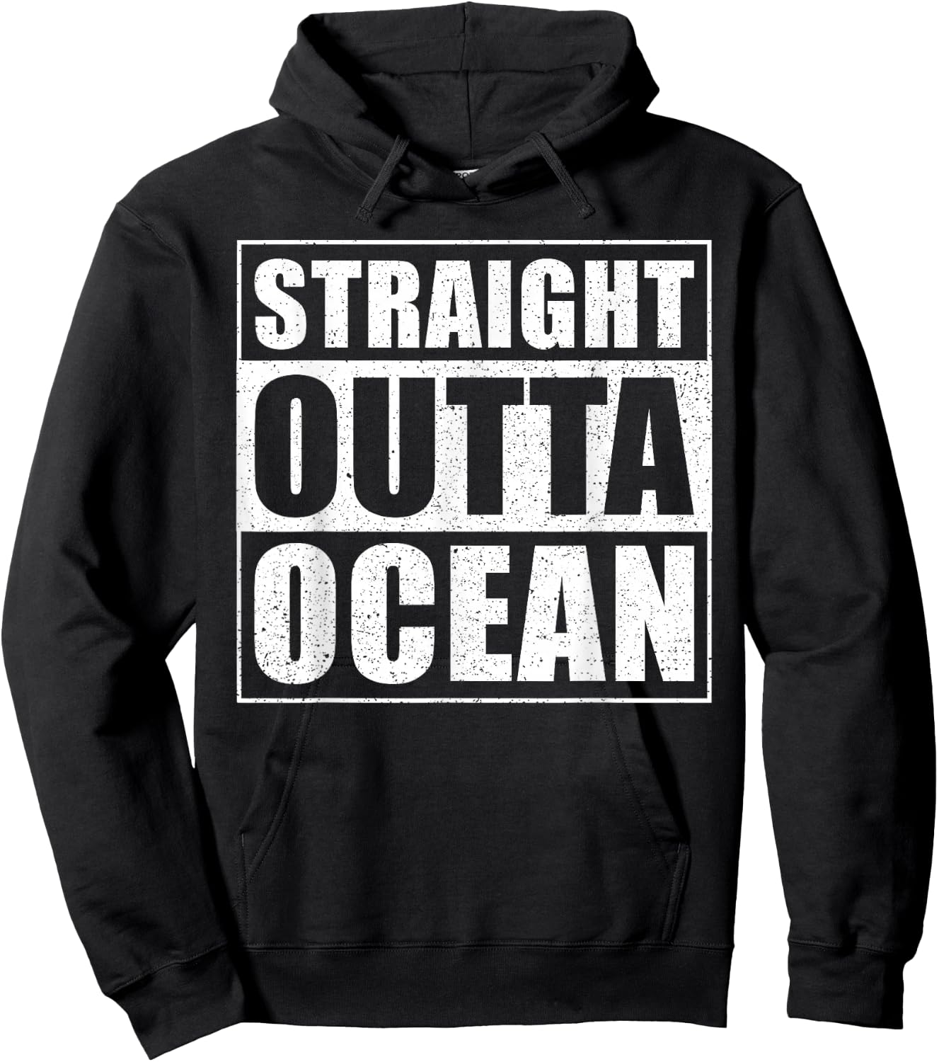 Straight Outta Ocean - Sea Diving Saying - funny Diver Hoodie - Hoodie | Black