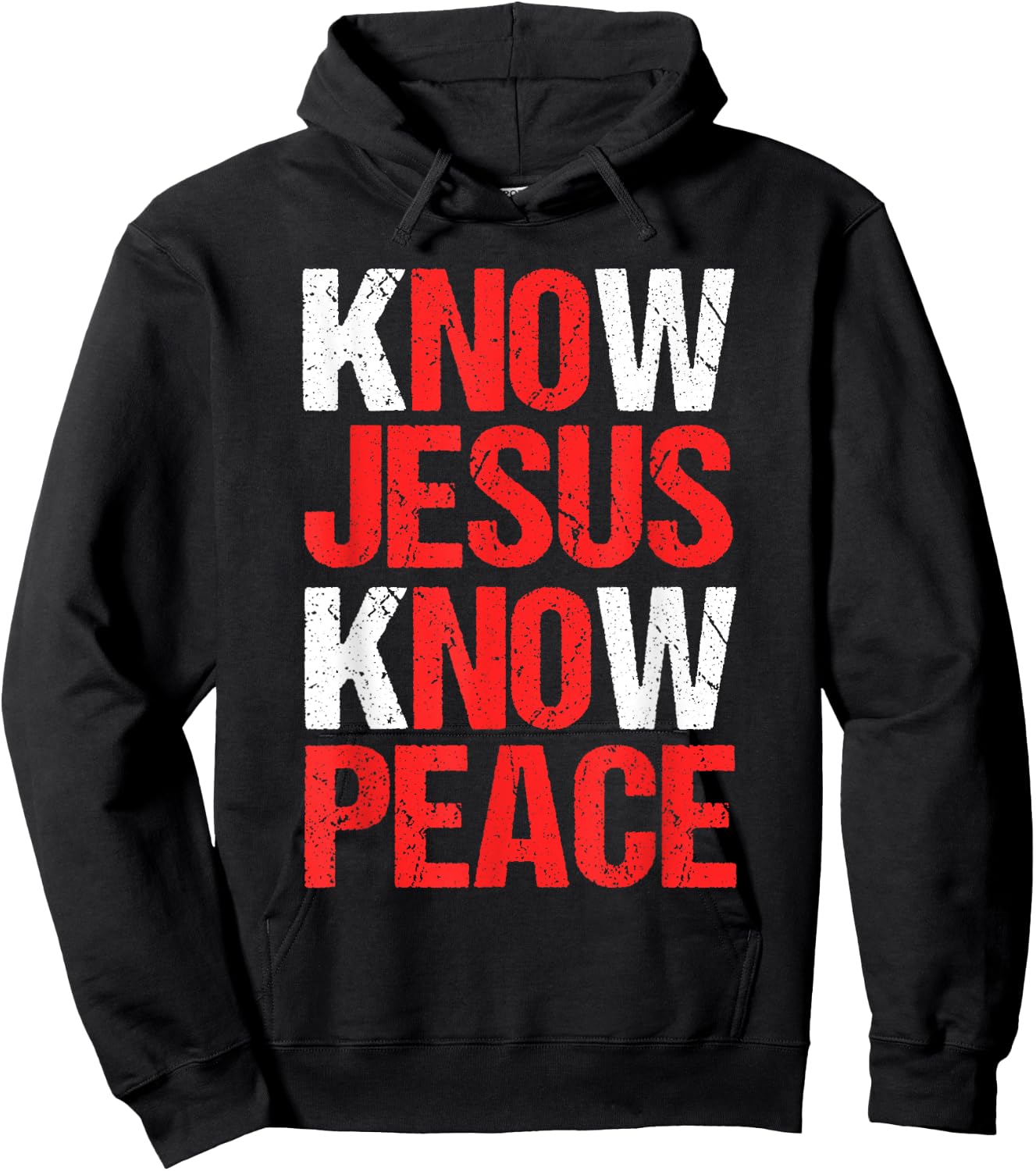 Know Jesus Know Peace Christian Faith Religious Pastor Gift Hoodie - Hoodie | Black