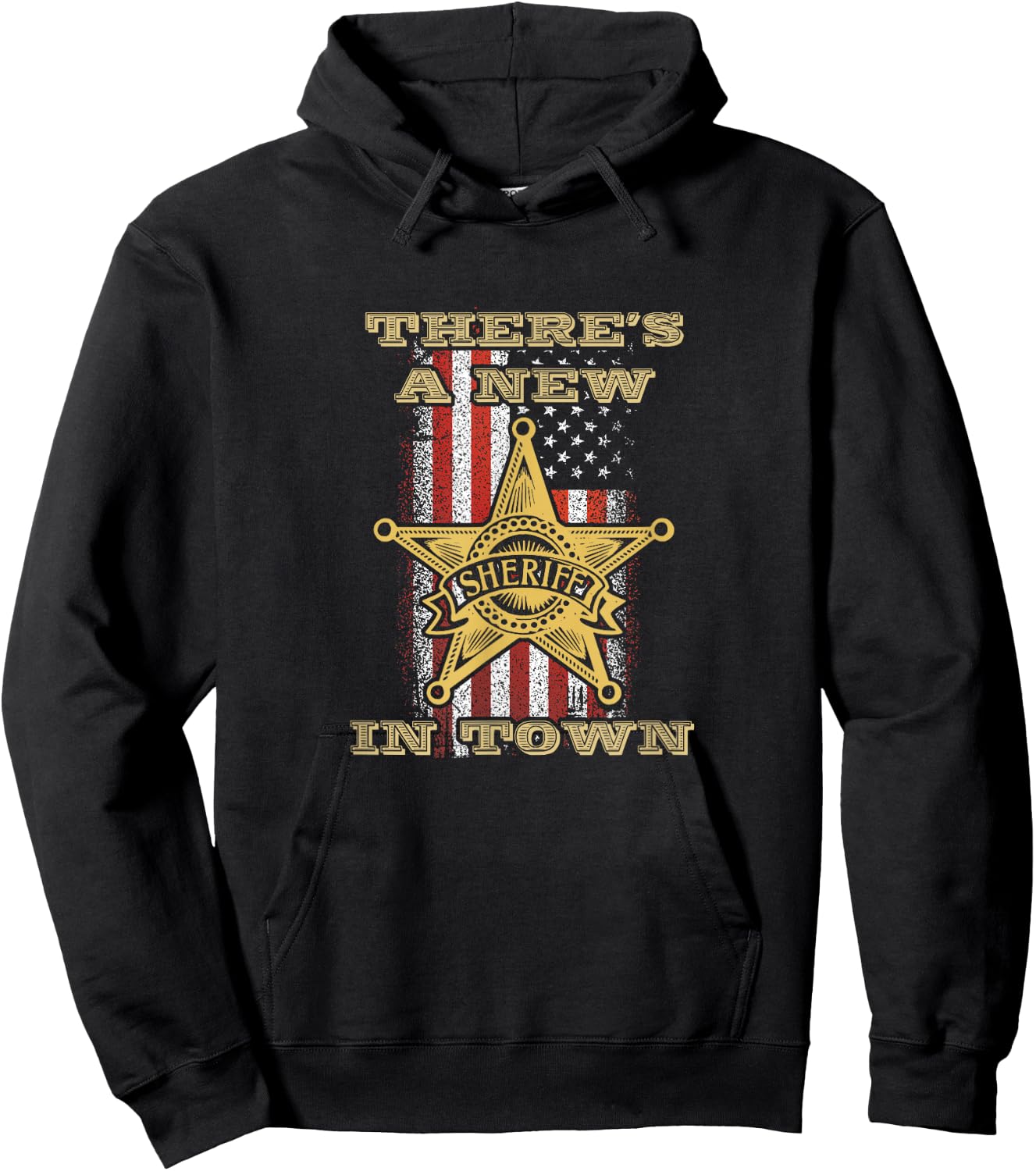 There's a New Deputy Sheriff in Town Stars Hoodie - Hoodie | Black