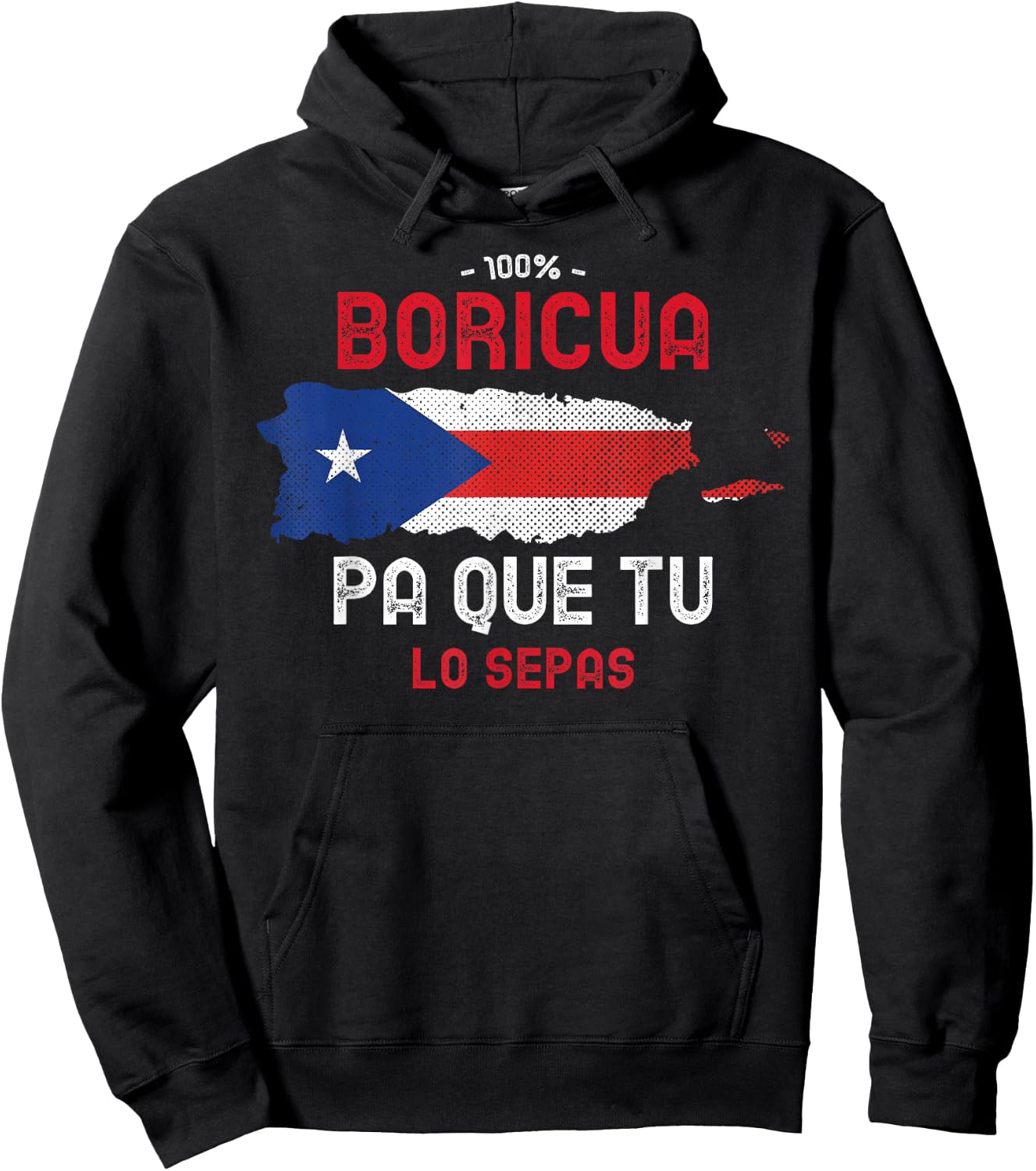 Patriotic Puerto Rican Flag Gifts and Cute Puerto Rico Hoodie - Hoodie | Black