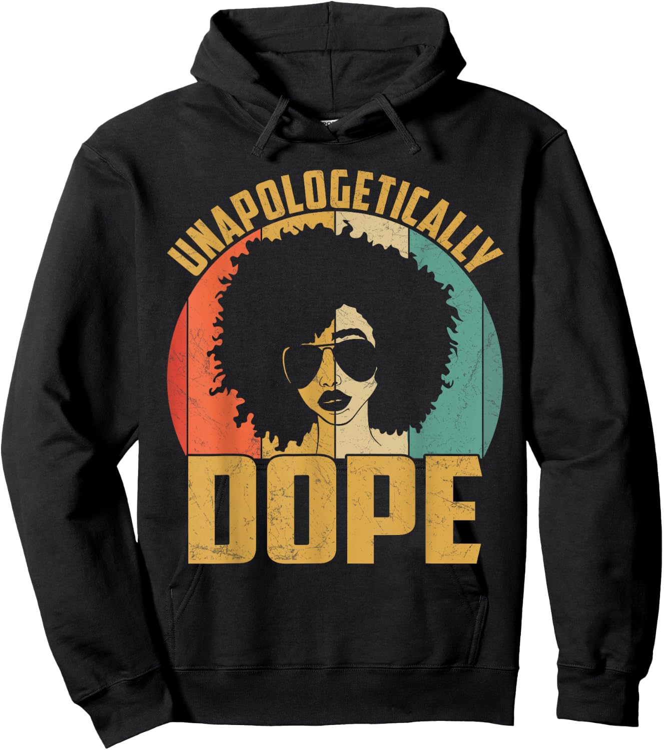 Unapologetically Dope Black Pride Melanin African American Short Sleeve Hoodie - Hoodie | Black