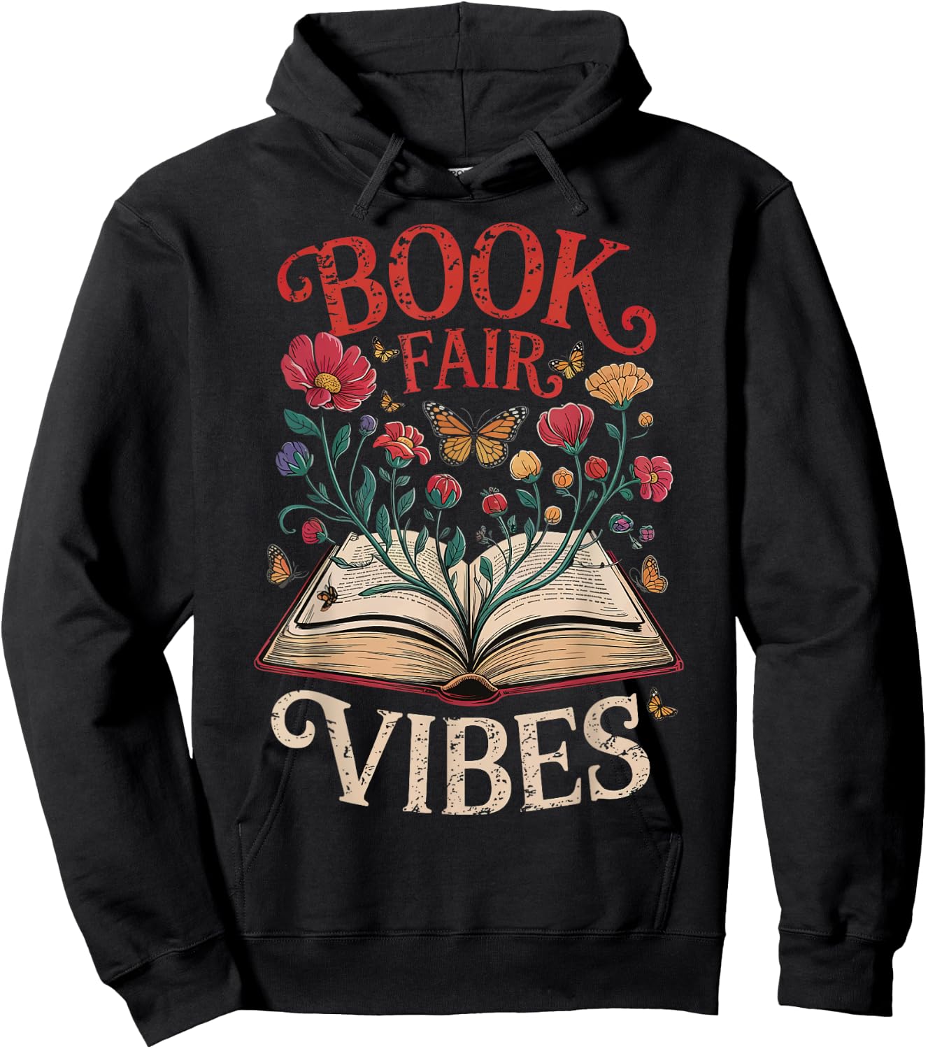 Book Fair Vibes Hoodie - Hoodie | Black