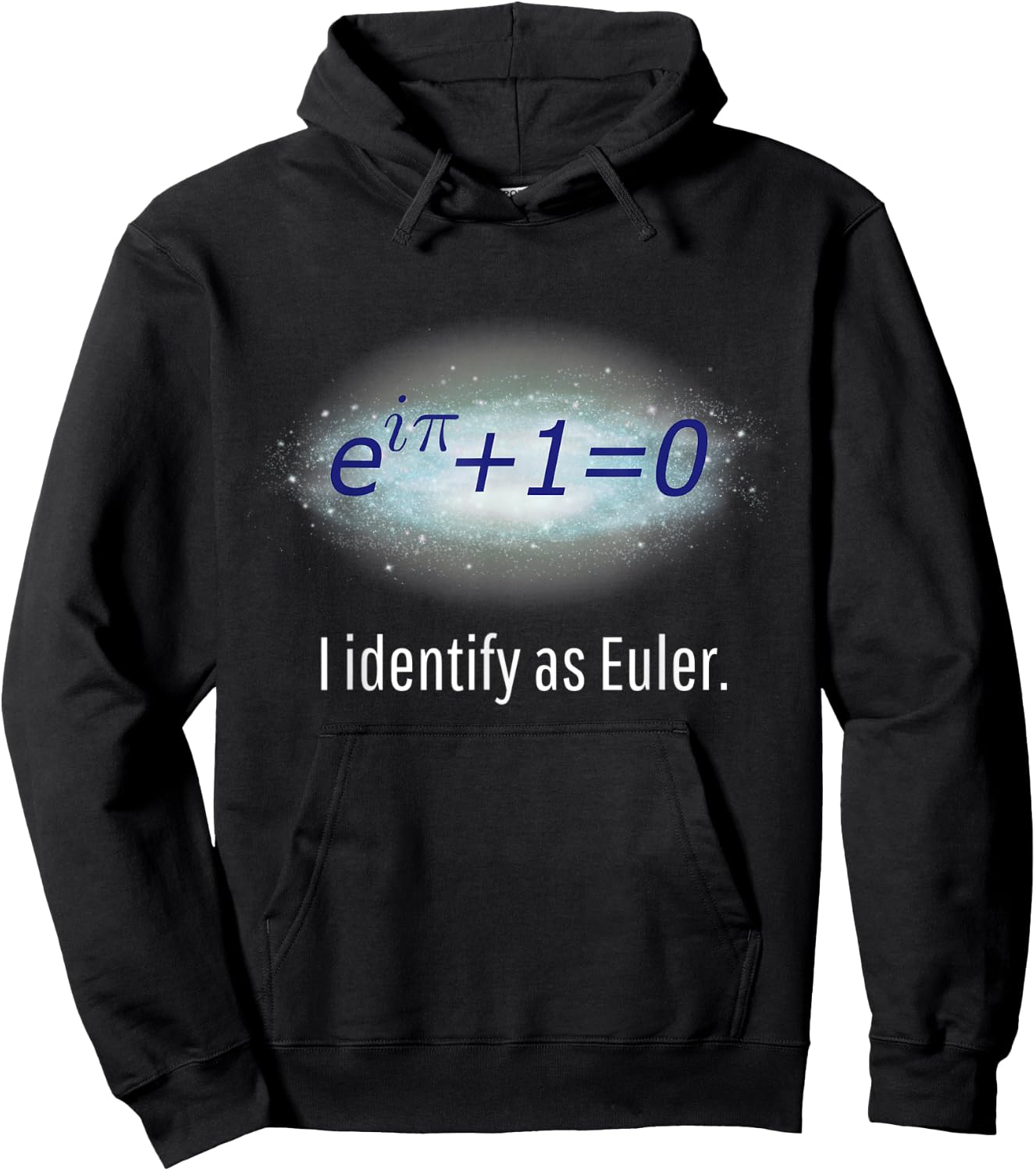 Funny I Identify as Euler Math Equation Euler's Identity Hoodie - Hoodie | Black