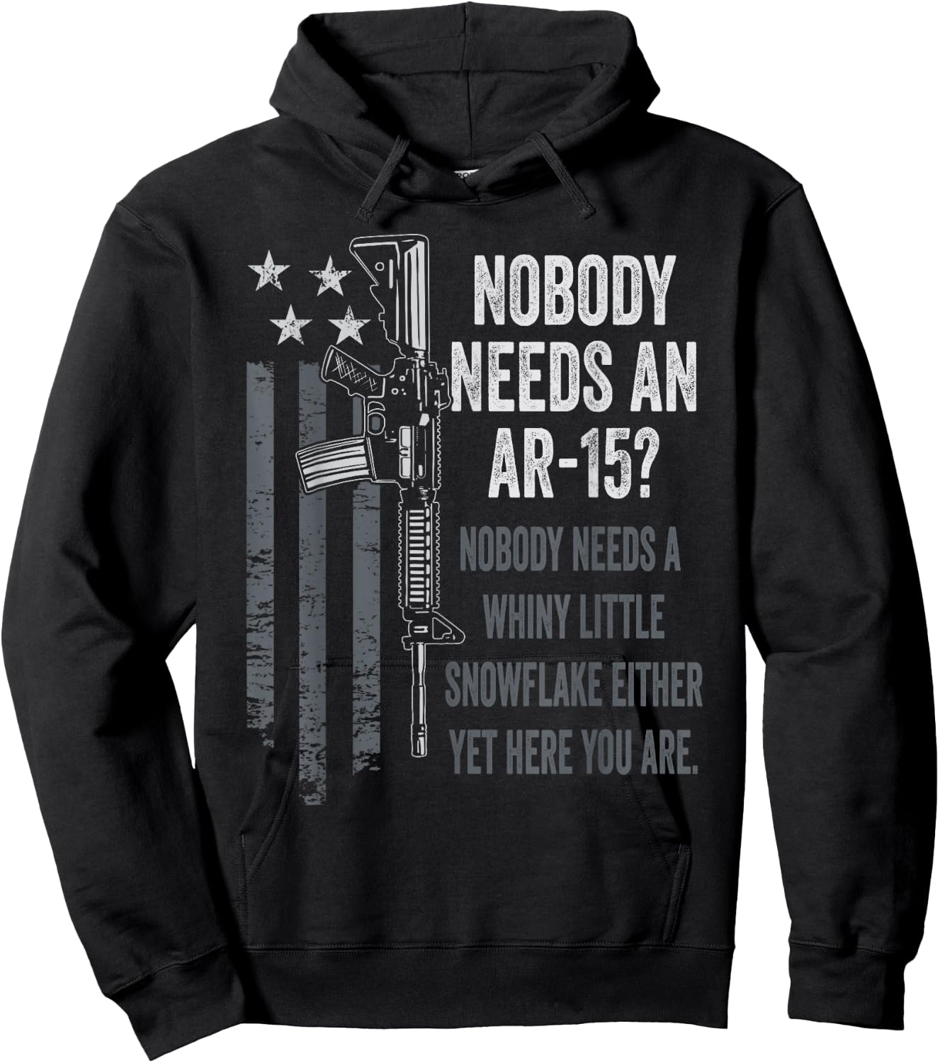 No One Needs An AR15 - Funny Pro Gun AR15 Owner Hoodie - Hoodie | Black
