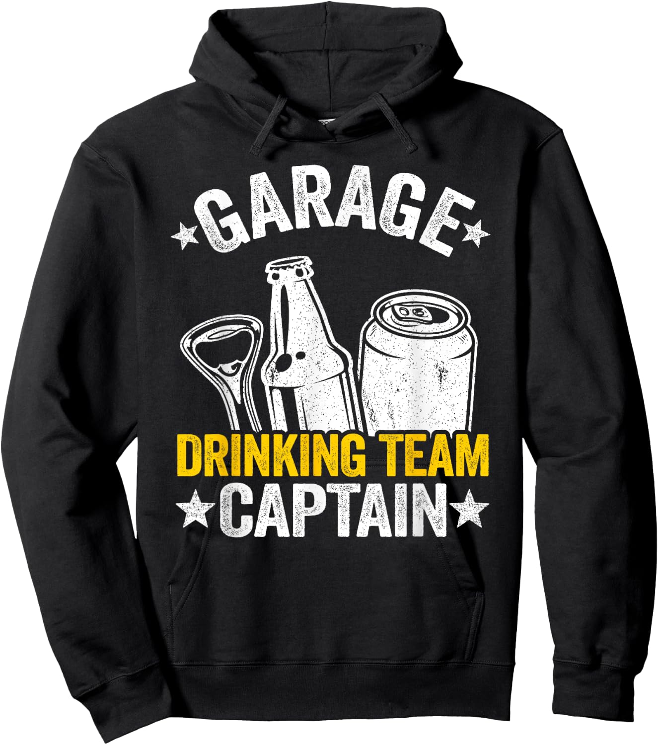 Funny Beer Garage Drinker Garage Drinking Team Captain Hoodie - Hoodie | Black