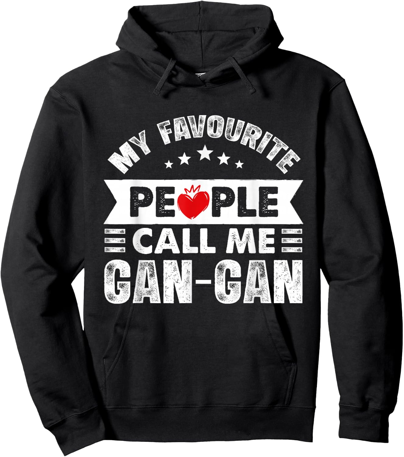 My Favourite People Call Me Gan-Gan Cute Grandma Hoodie - Hoodie | Black