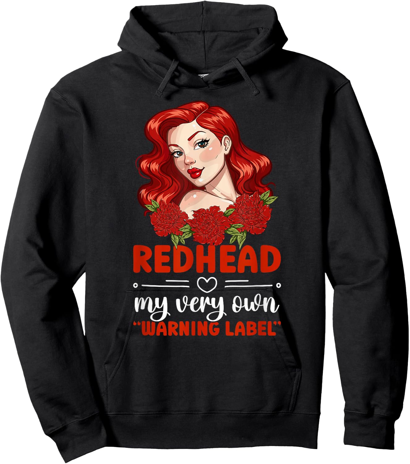 Redhead Funny Red Hair Ginger Red Haired Hoodie - Hoodie | Black