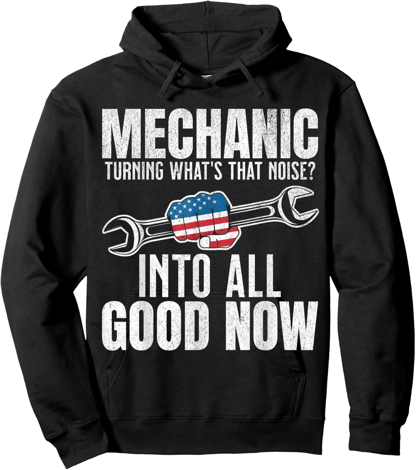 Funny Mechanic Guy Auto Technician Repair Garage Dad Hoodie - Hoodie | Black