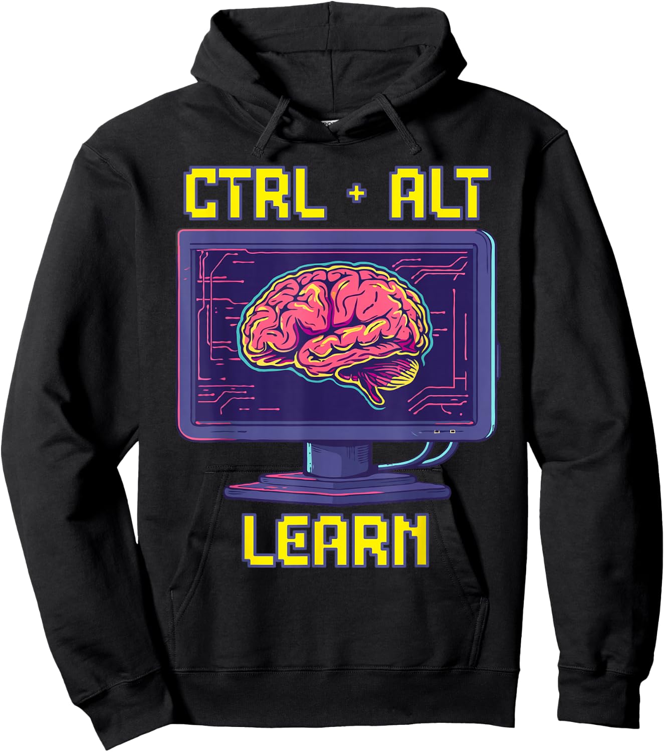 Computer Science Teacher Back To School Code Ctrl Alt Learn Hoodie - Hoodie | Black