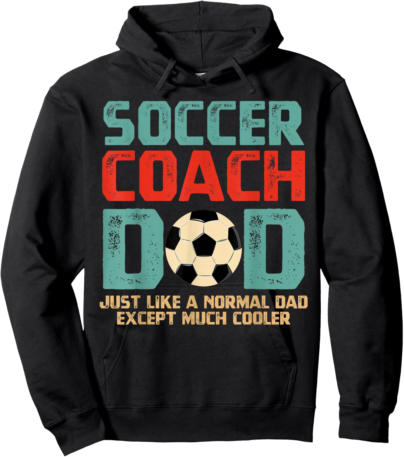 Soccer Coach Dad Hoodie - Hoodie | Black