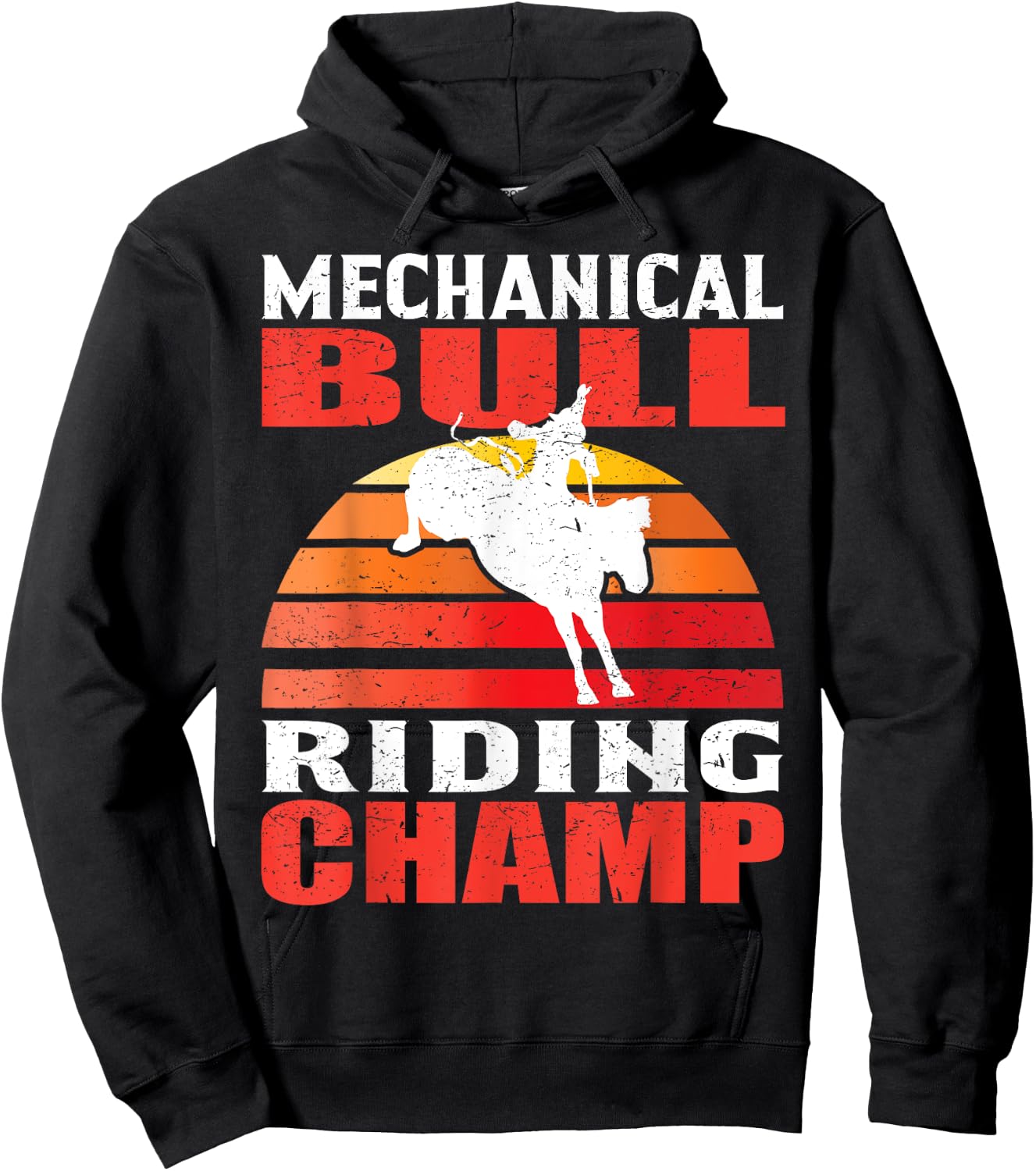Mechanical Bull Riding Hoodie - Hoodie | Black