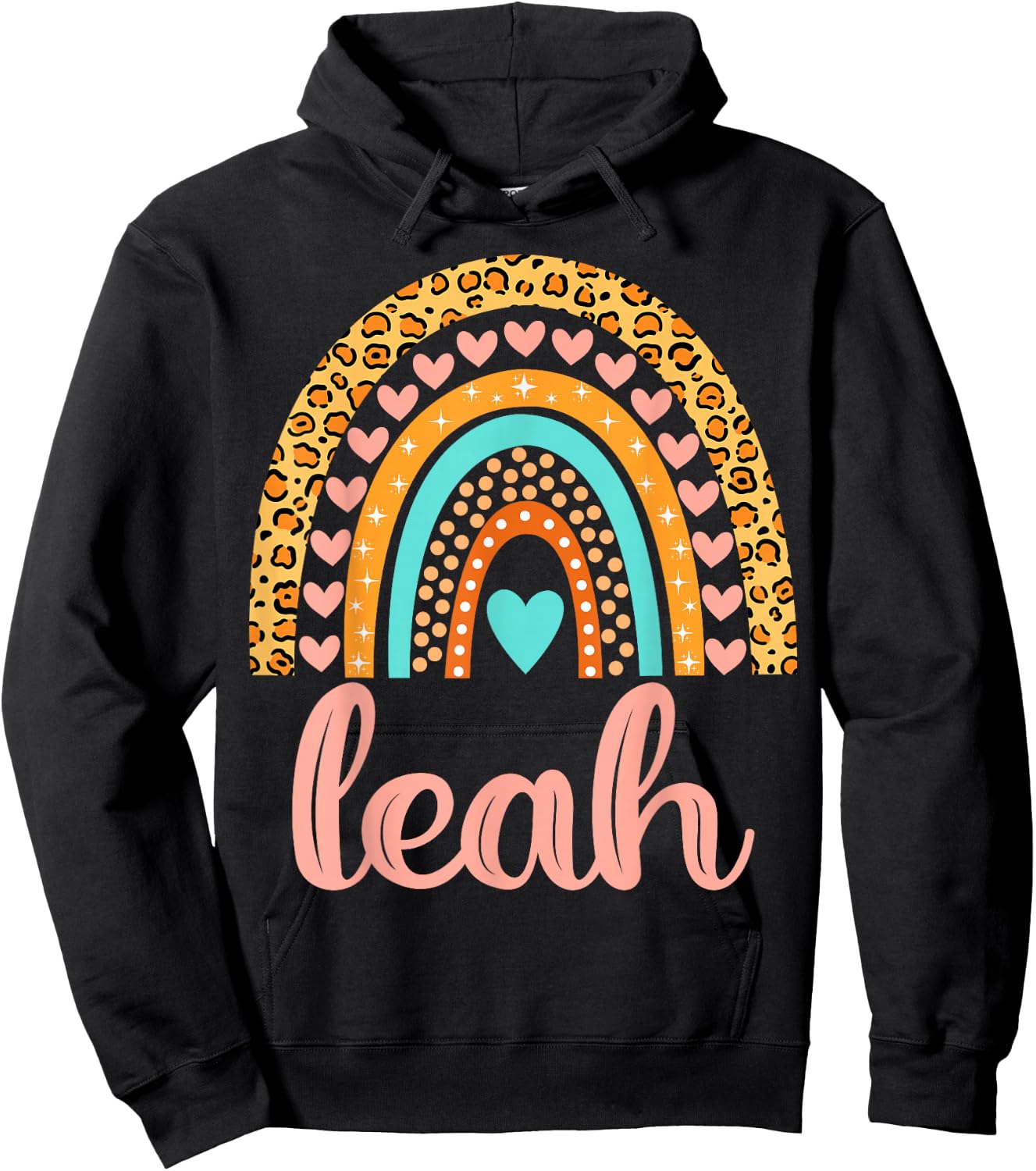 Leah Leah Name Birthday Shirt Gift Hoodie - Hoodie | Black