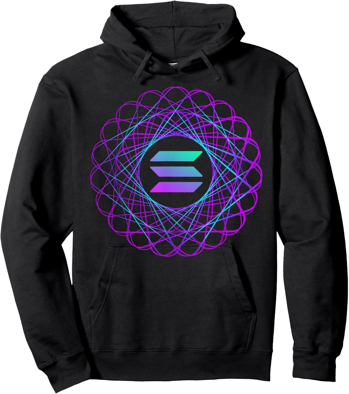 Women Solana Blockchain Cryptocurrency Logo | Solana Hoodie - Hoodie | Black