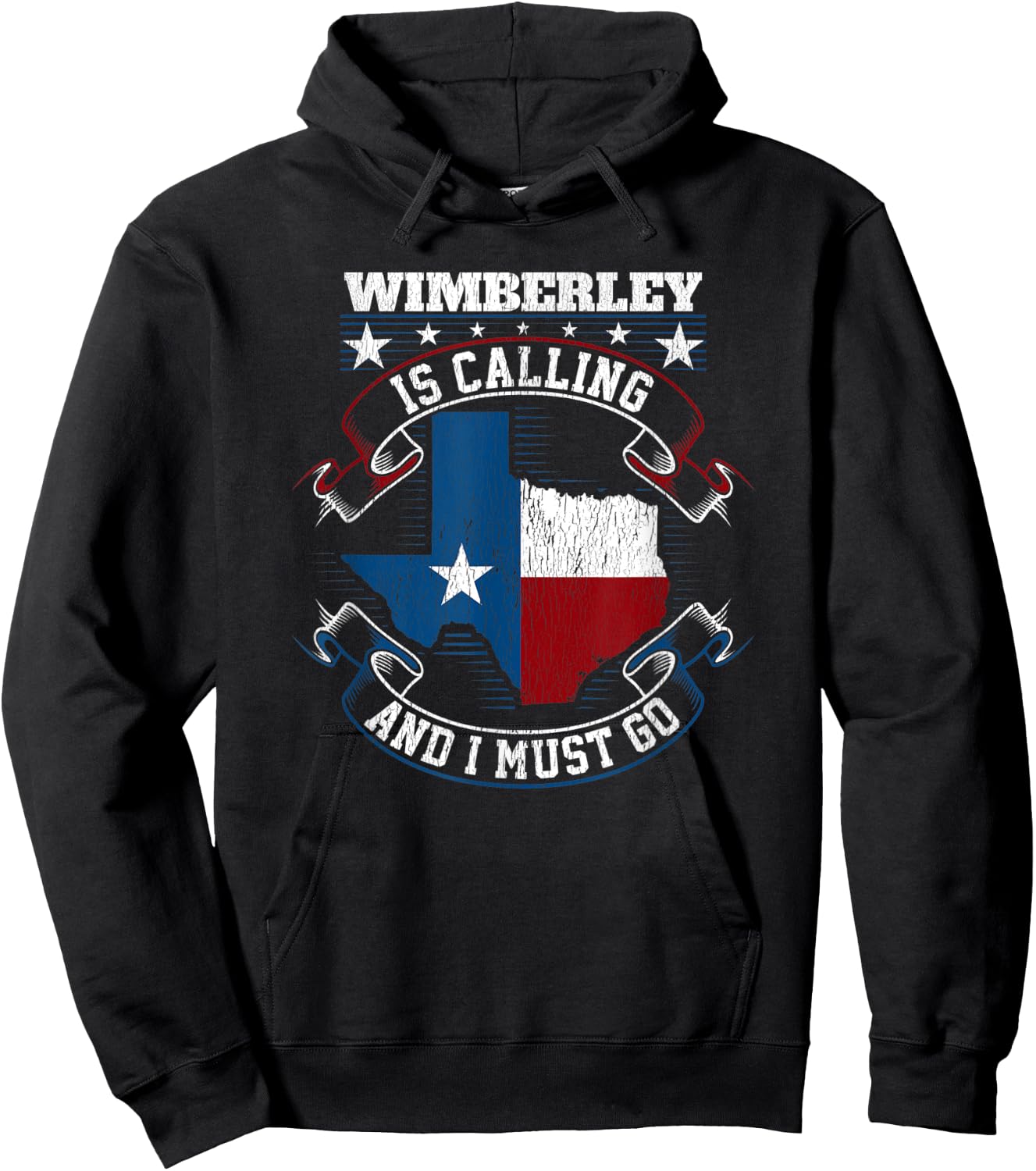 Wimberley Texas Is Calling And I Must Go Hoodie - Hoodie | Black