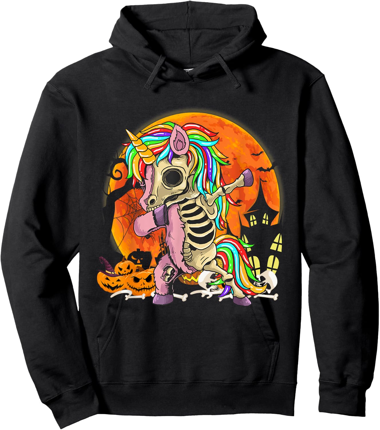 Zombie Unicorn Spooky Halloween boy girl Toddlers Zombiecorn Hoodie - Hoodie | Black