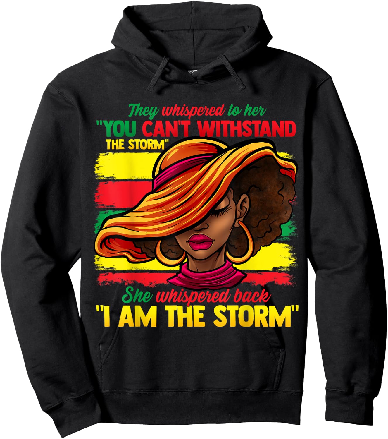 Proud Black African American Ladies Black History Month Hoodie - Hoodie | Black