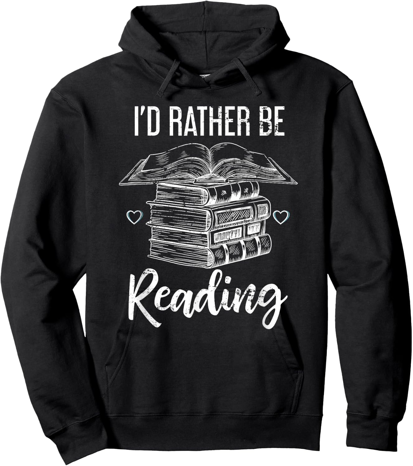 I would rather read Hoodie - Hoodie | Black