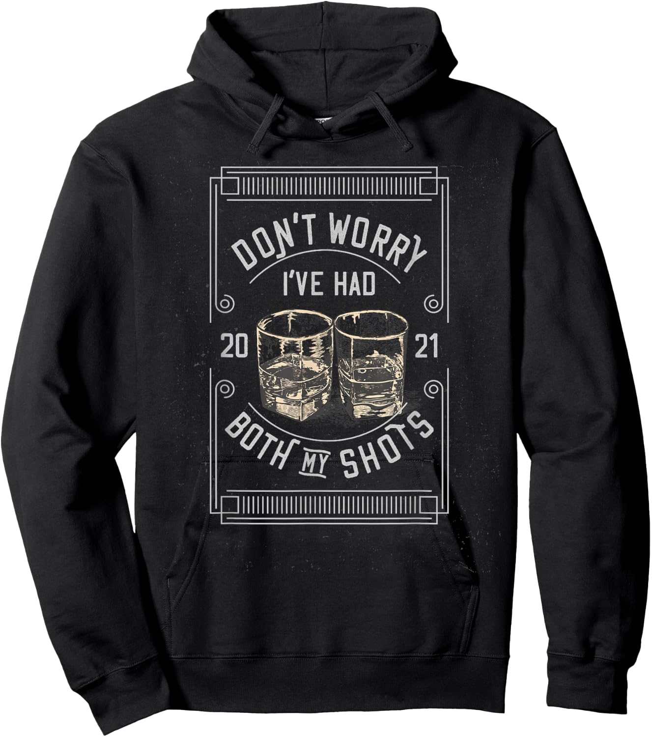Don't worry I've had both my shots Funny Vaccination Hoodie - Hoodie | Black