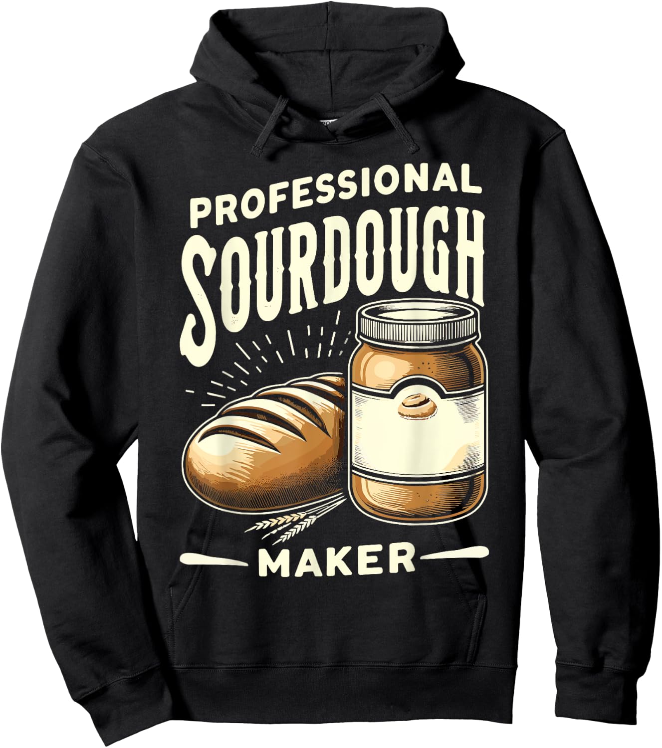 Bread Baking Sourdough Funny Hoodie - Hoodie | Black
