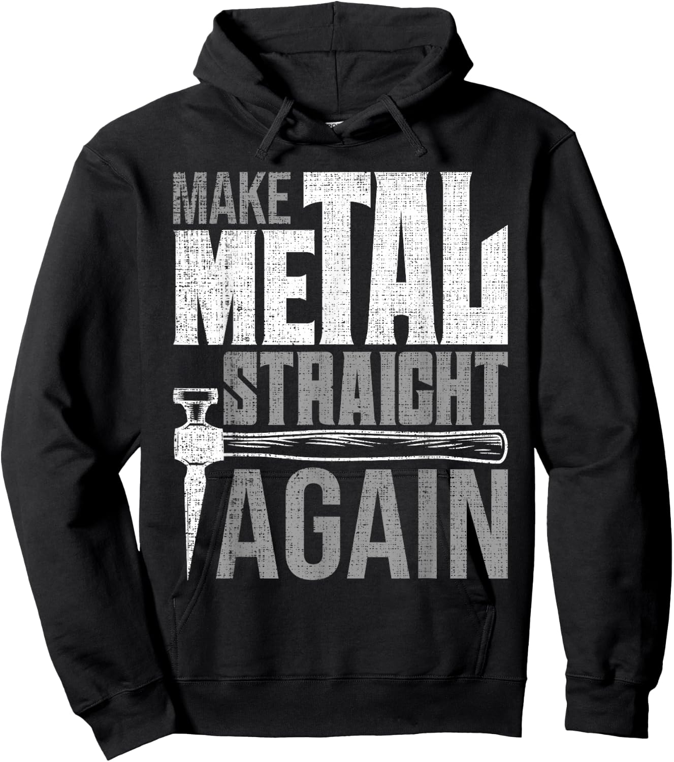 Make Metal Straight Again - Auto Body Painter Car Detailer Hoodie - Hoodie | Black