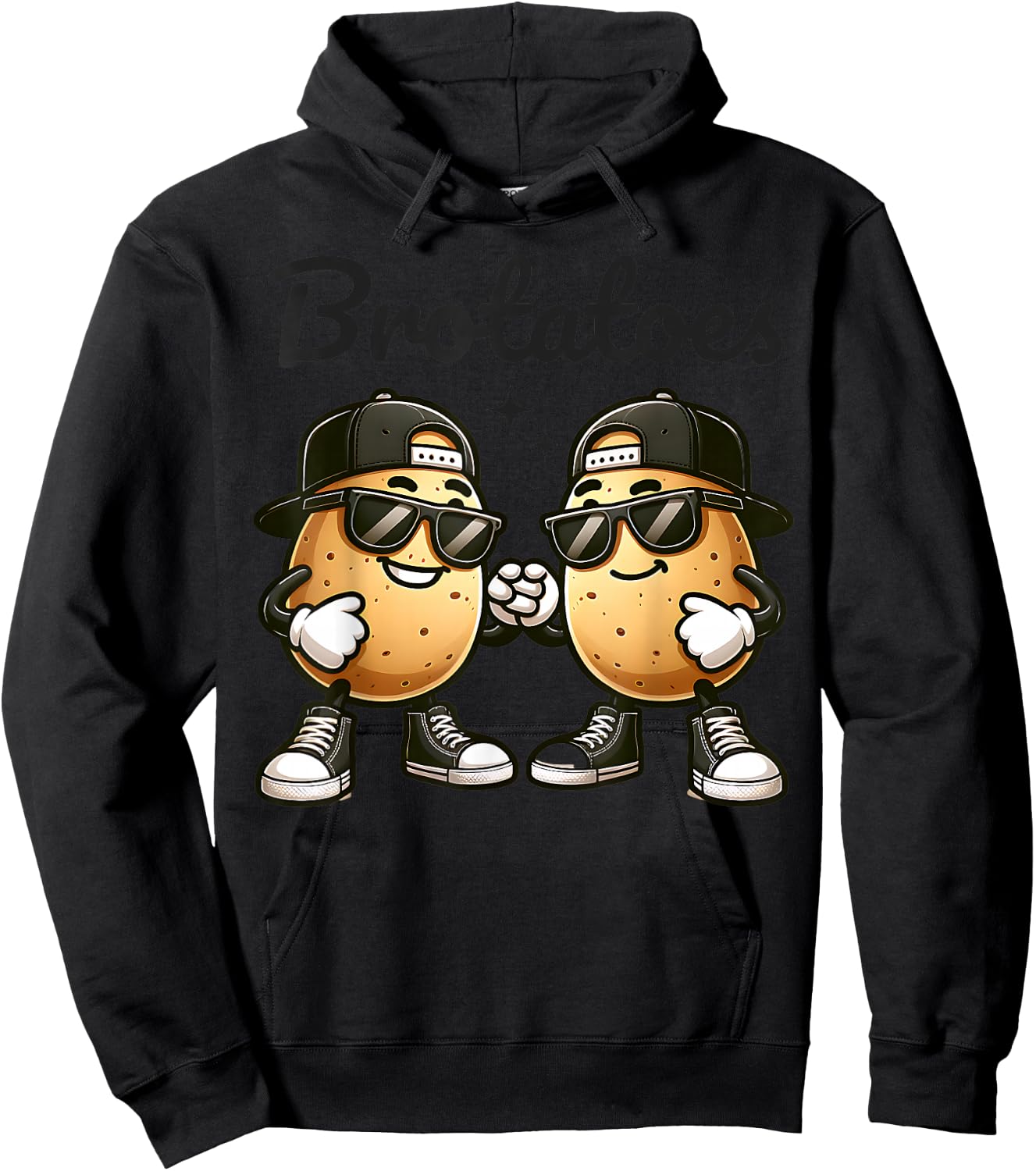 Best Friend Potato Pun Funny Matching Boys Bestie BFFs Kids Hoodie - Hoodie | Black