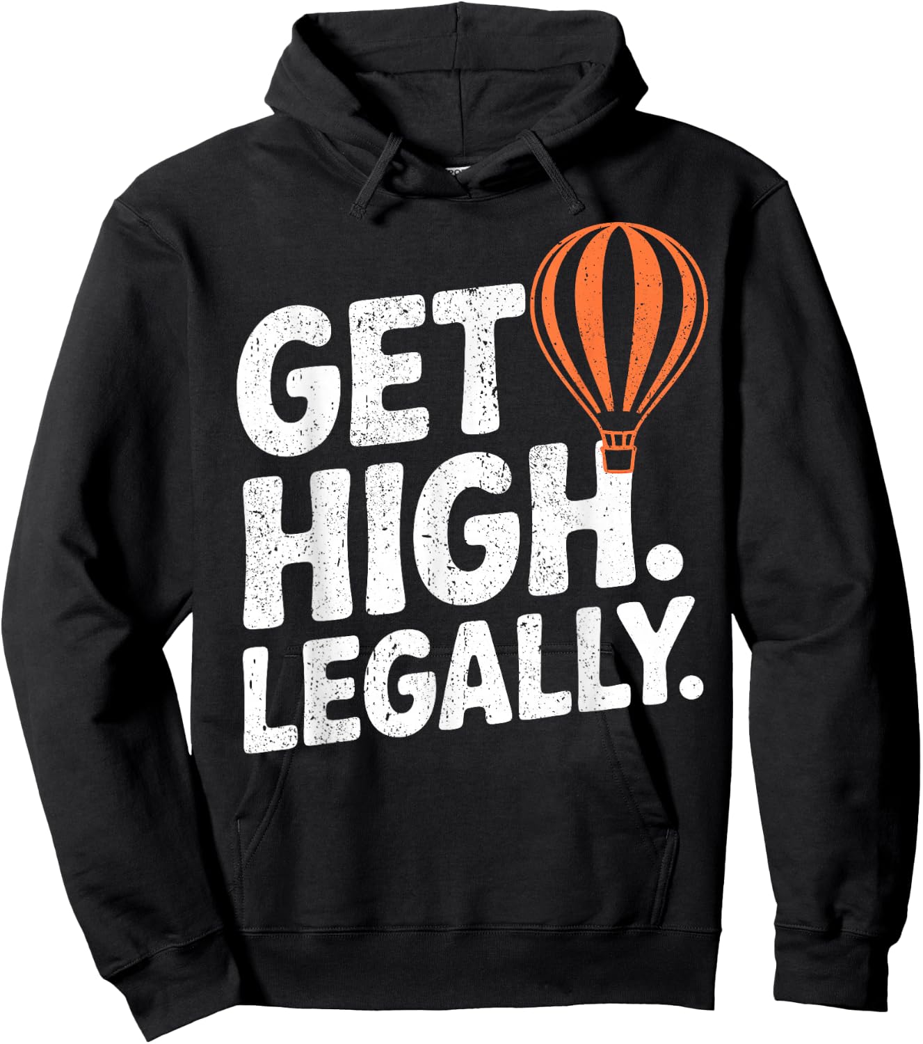 Hot Air Balloon Get High Balloonist Hoodie - Hoodie | Black