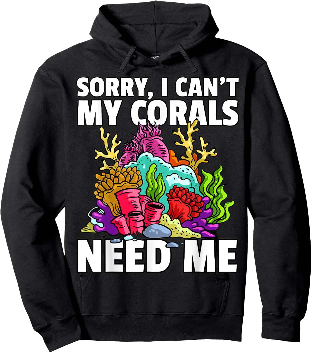 Coral Reef Gift Aquariums For A Aquarist Hoodie - Hoodie | Black