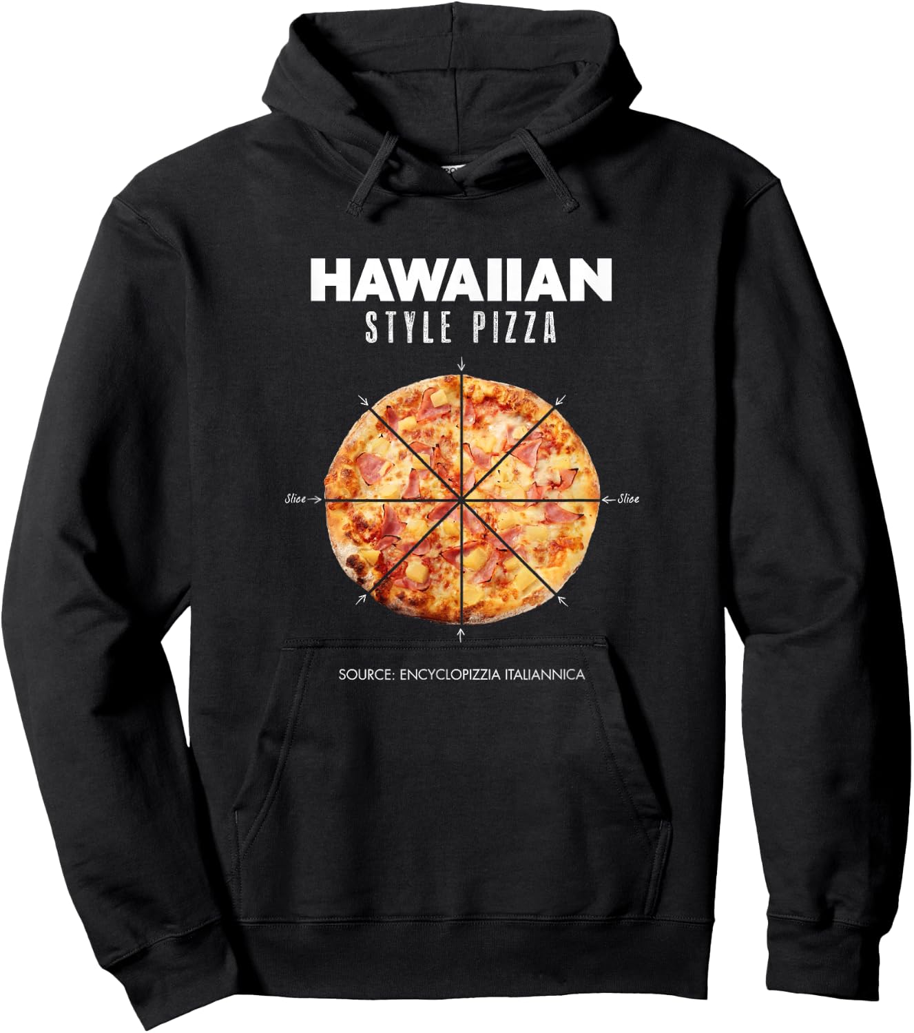 Ontario Canada Hawaiian Pizza Hoodie - Hoodie | Black