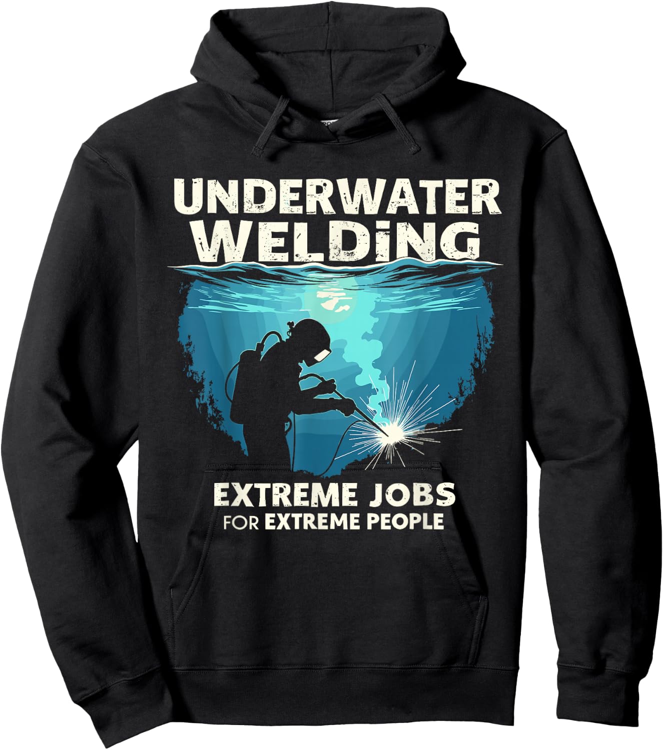 Deep Sea Welding Sea Welder Professional Diver Hoodie - Hoodie | Black