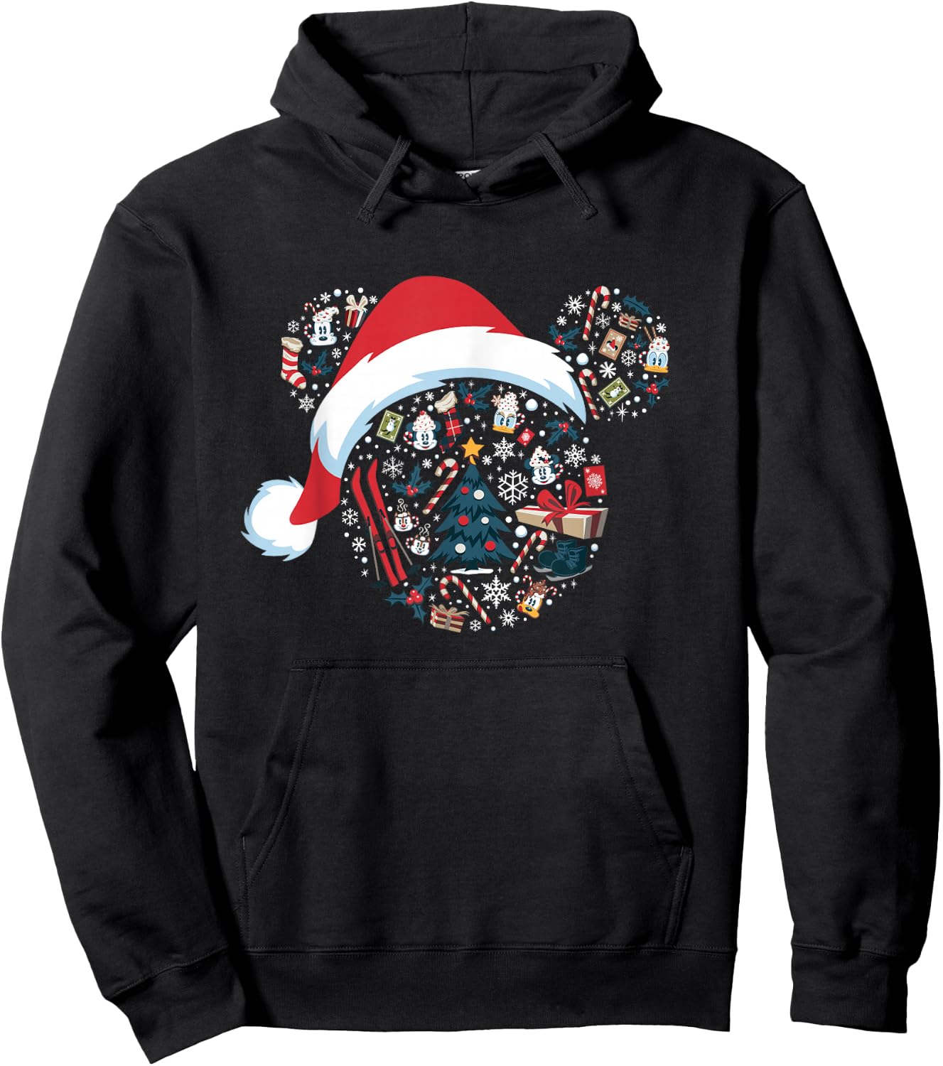 Disney Mickey Mouse Icon Winter Lodge Hoodie - Hoodie | Black