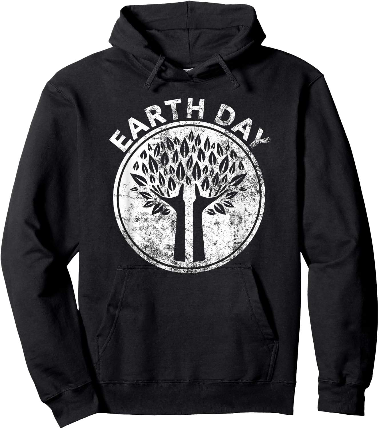 EARTH DAY T SHIRT Hands Tree Lover Nature Men Women Kids Hoodie - Hoodie | Black
