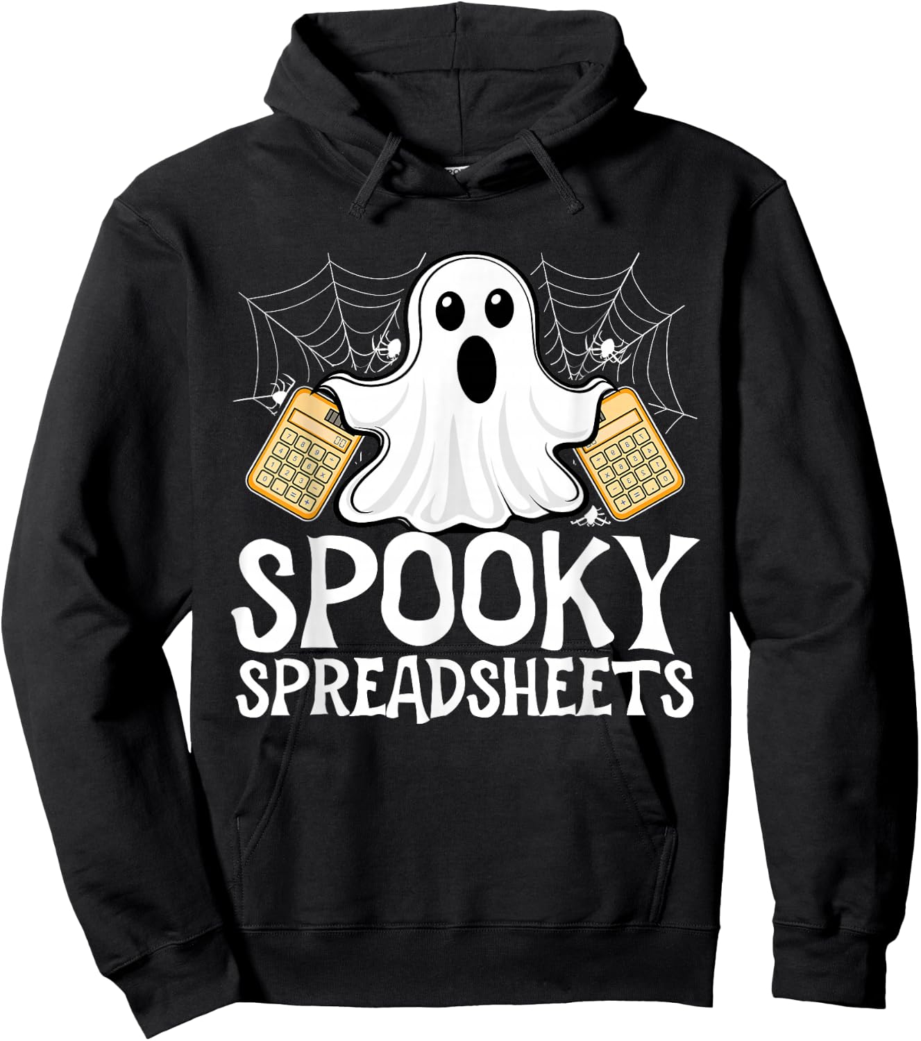 Spooky Accountant Halloween Trick Or Treat Spreadsheet Hoodie - Hoodie | Black