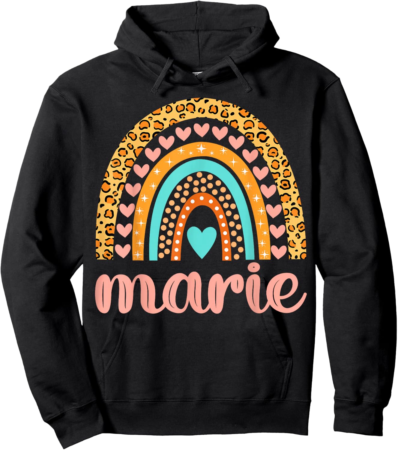 Marie Marie Name Birthday Shirt Gift Hoodie - Hoodie | Black