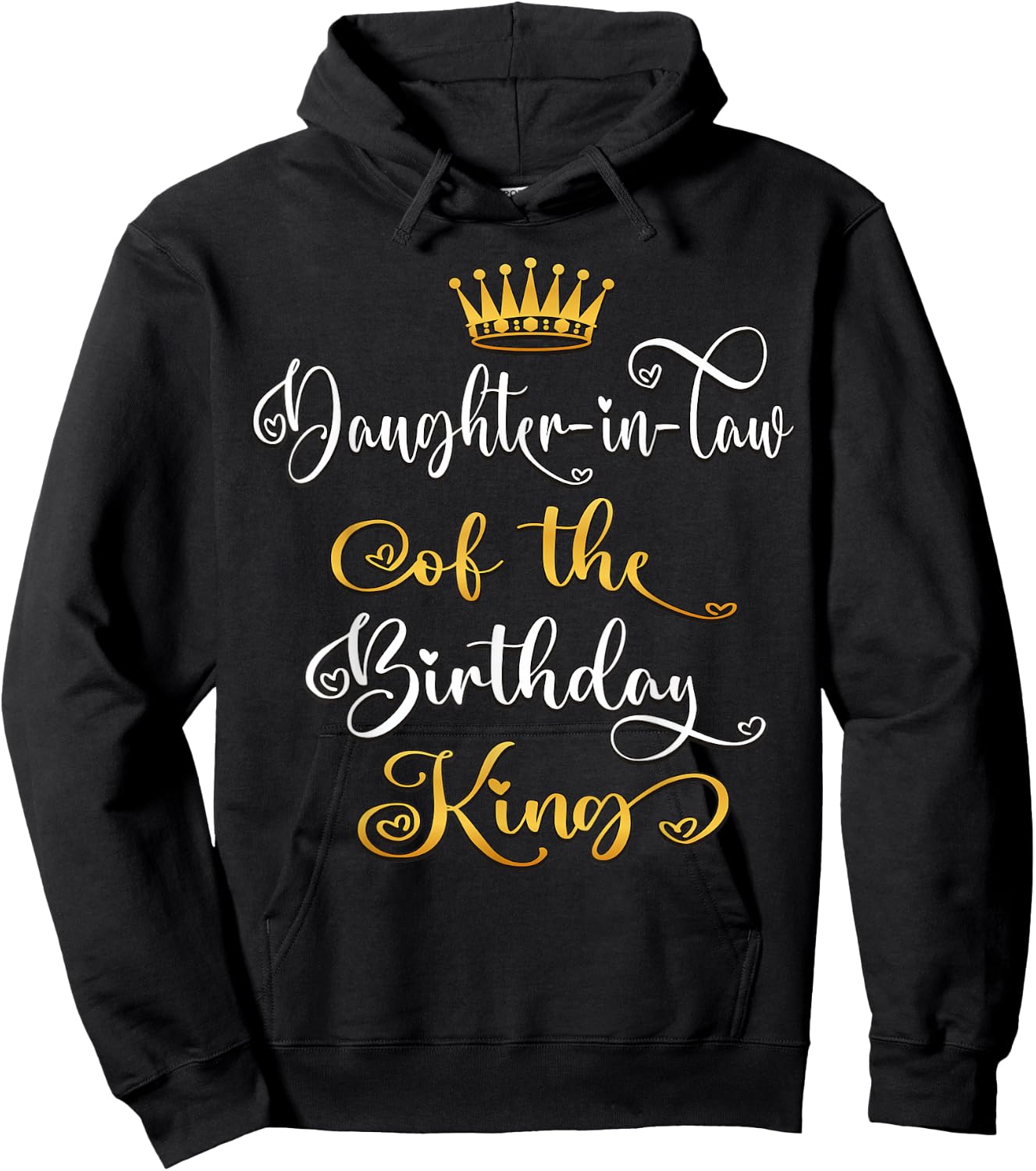 Daughter-In-Law Of The Birthday King Bday Party Hoodie - Hoodie | Black