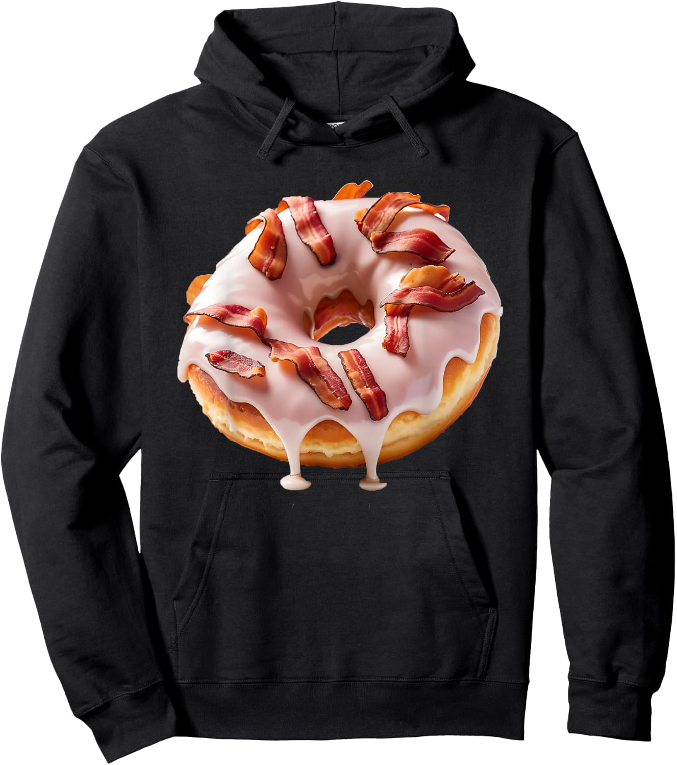 Maple Bacon Donut Hoodie - Hoodie | Black