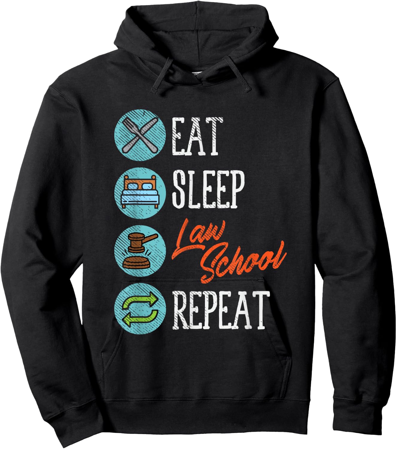 Law Student Gift, Law School, Funny Lawyer Hoodie - Hoodie | Black