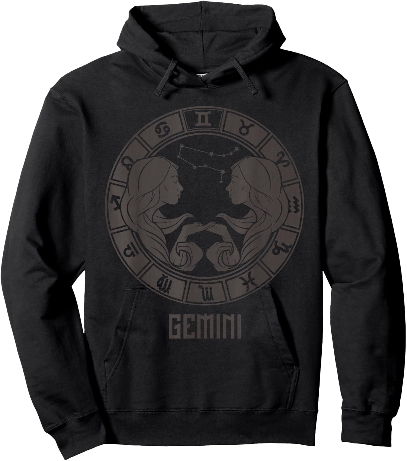 Gemini Zodiac Sign May June Birthday Queen King Hoodie - Hoodie | Black