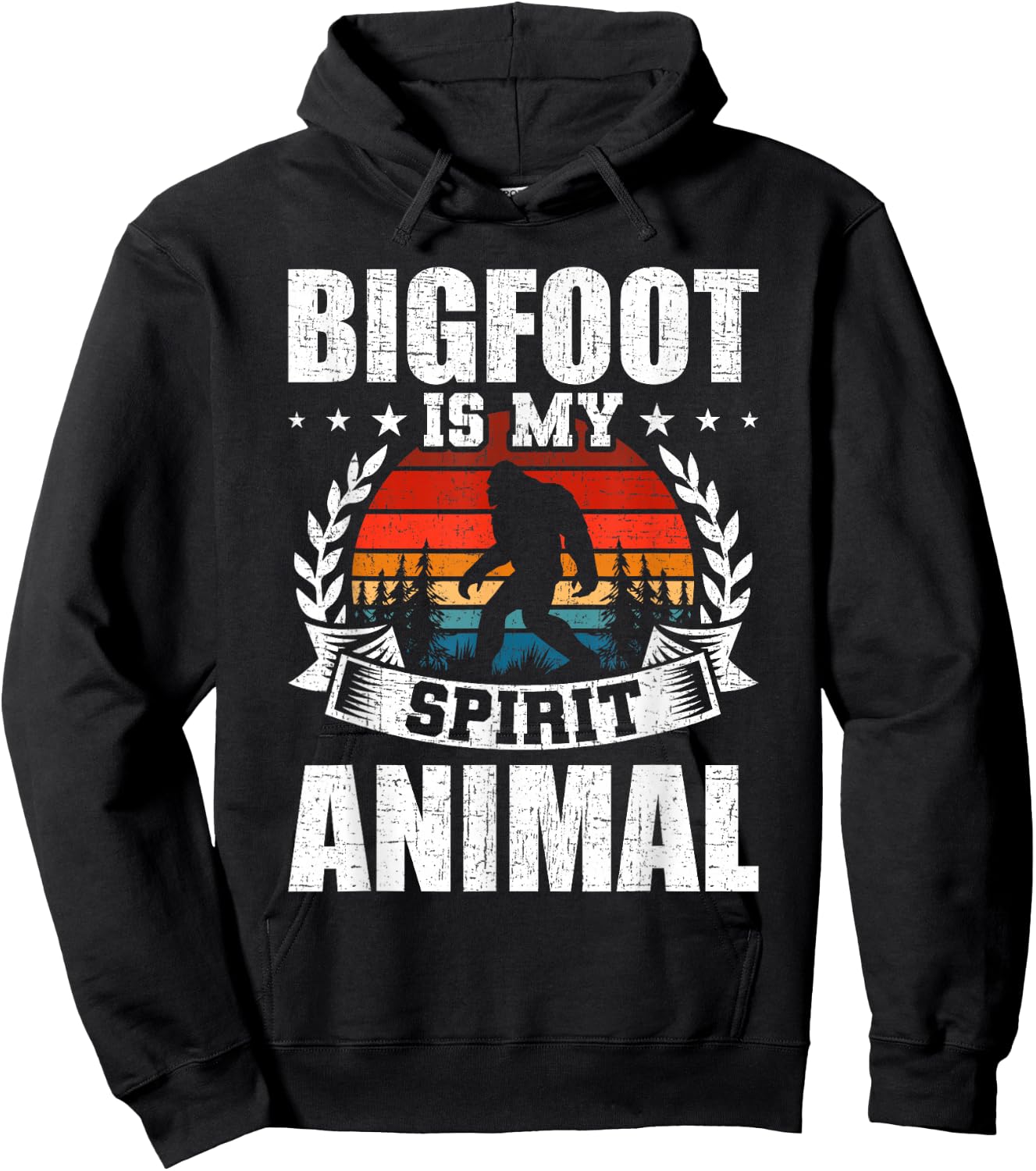Bigfoot is My Spirit Animal lover Hoodie - Hoodie | Black