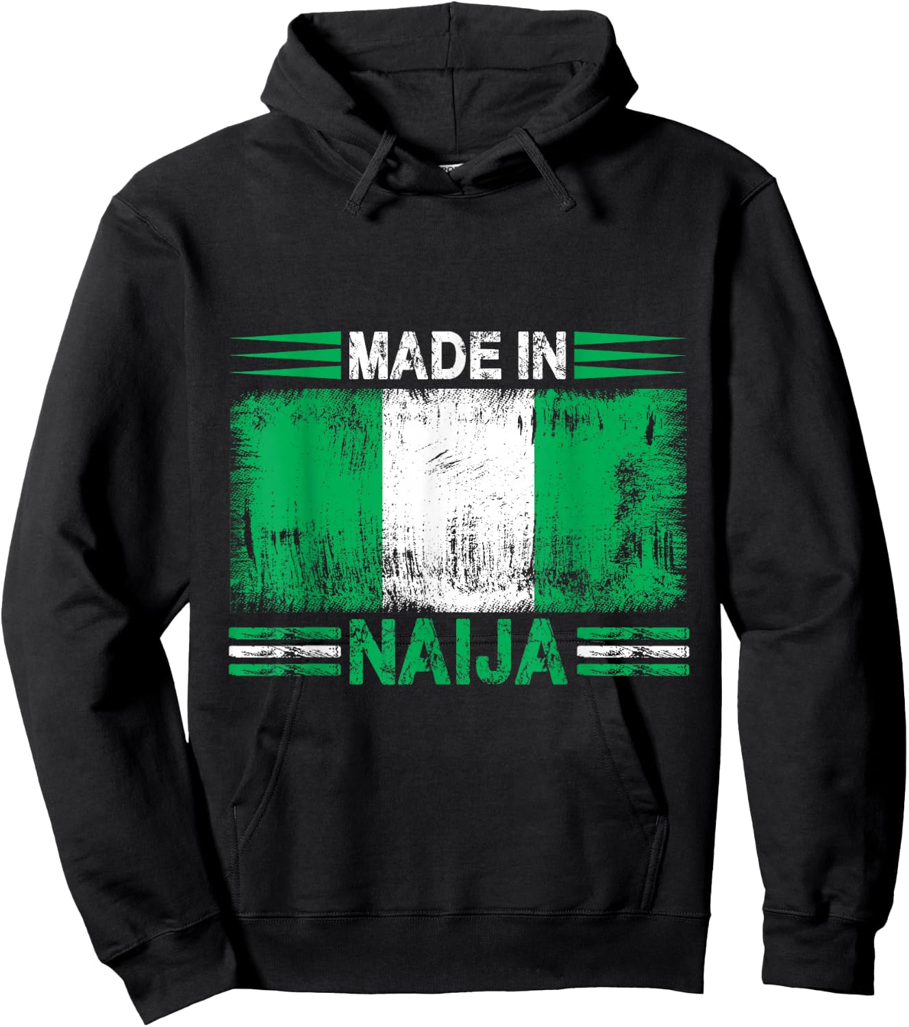 Made In Naija Hoodie - Hoodie | Black