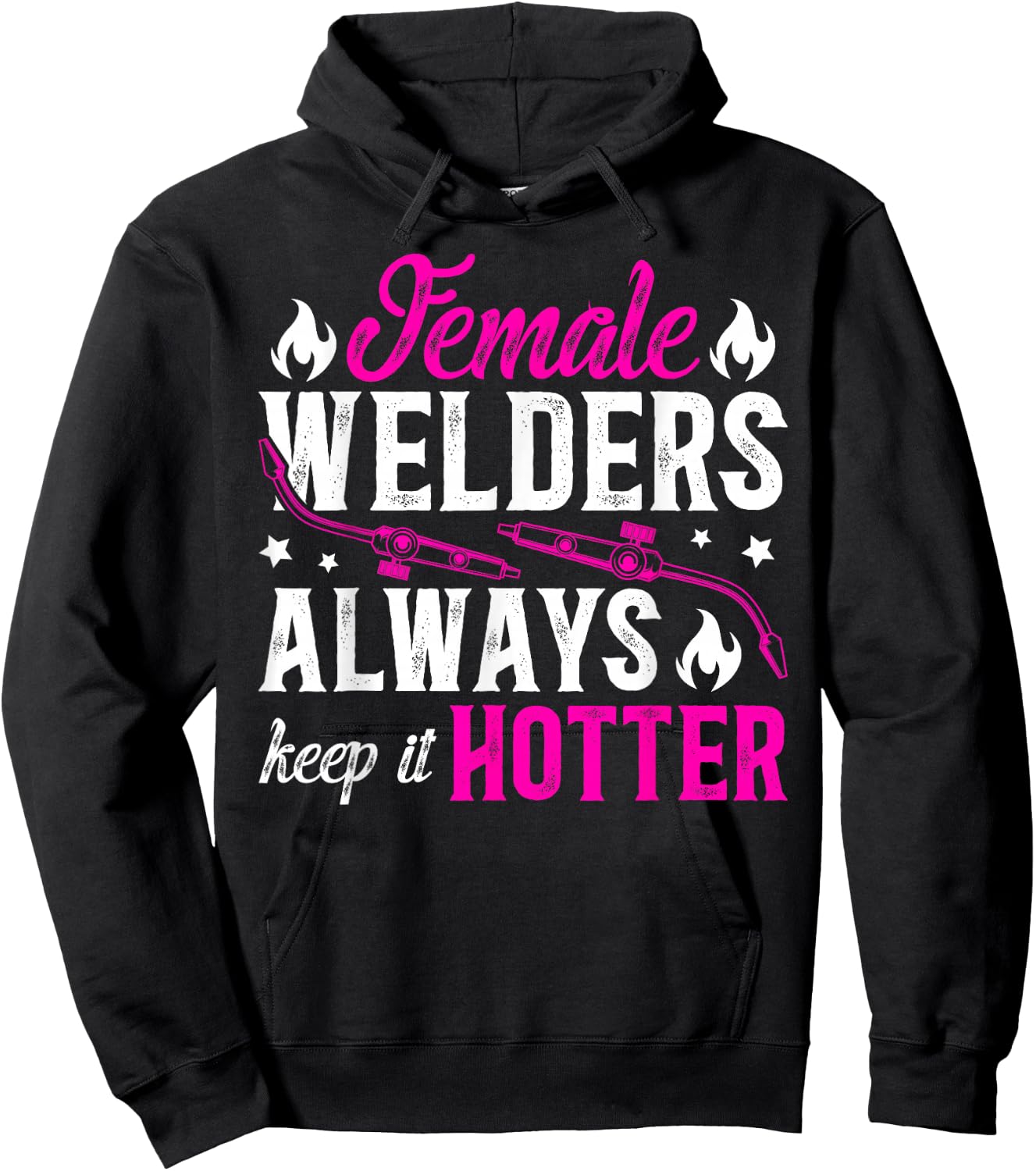 Female Welder Funny Welder Women Welding Girl Welder Girl Hoodie - Hoodie | Black