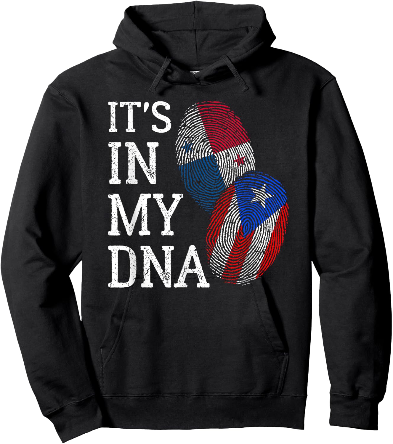 It's In My DNA Panamanian Puerto Rican Panama Puerto Rico Hoodie - Hoodie | Black